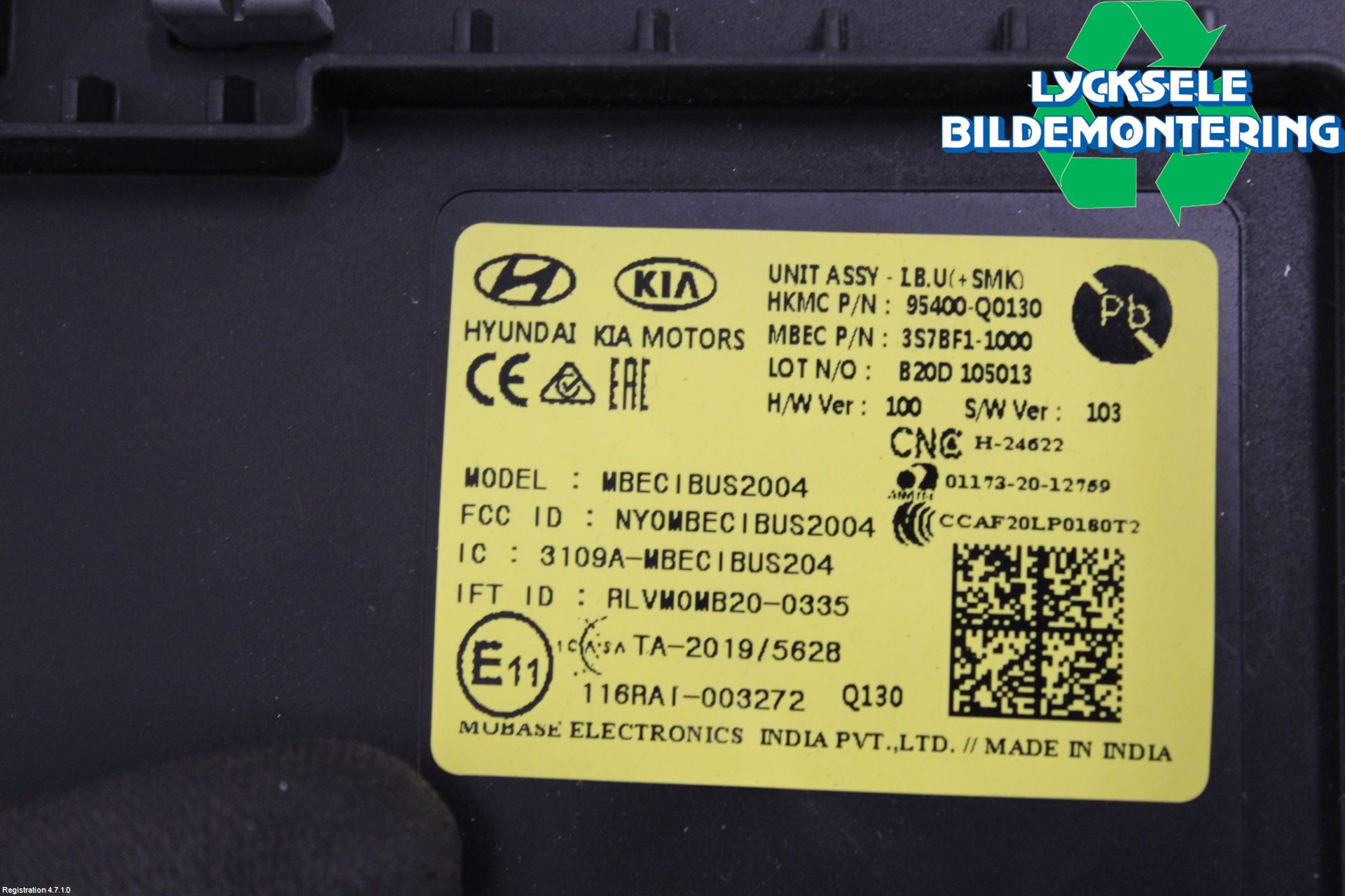 Hyundai i20 BC 21- Styrenhet Övrigt