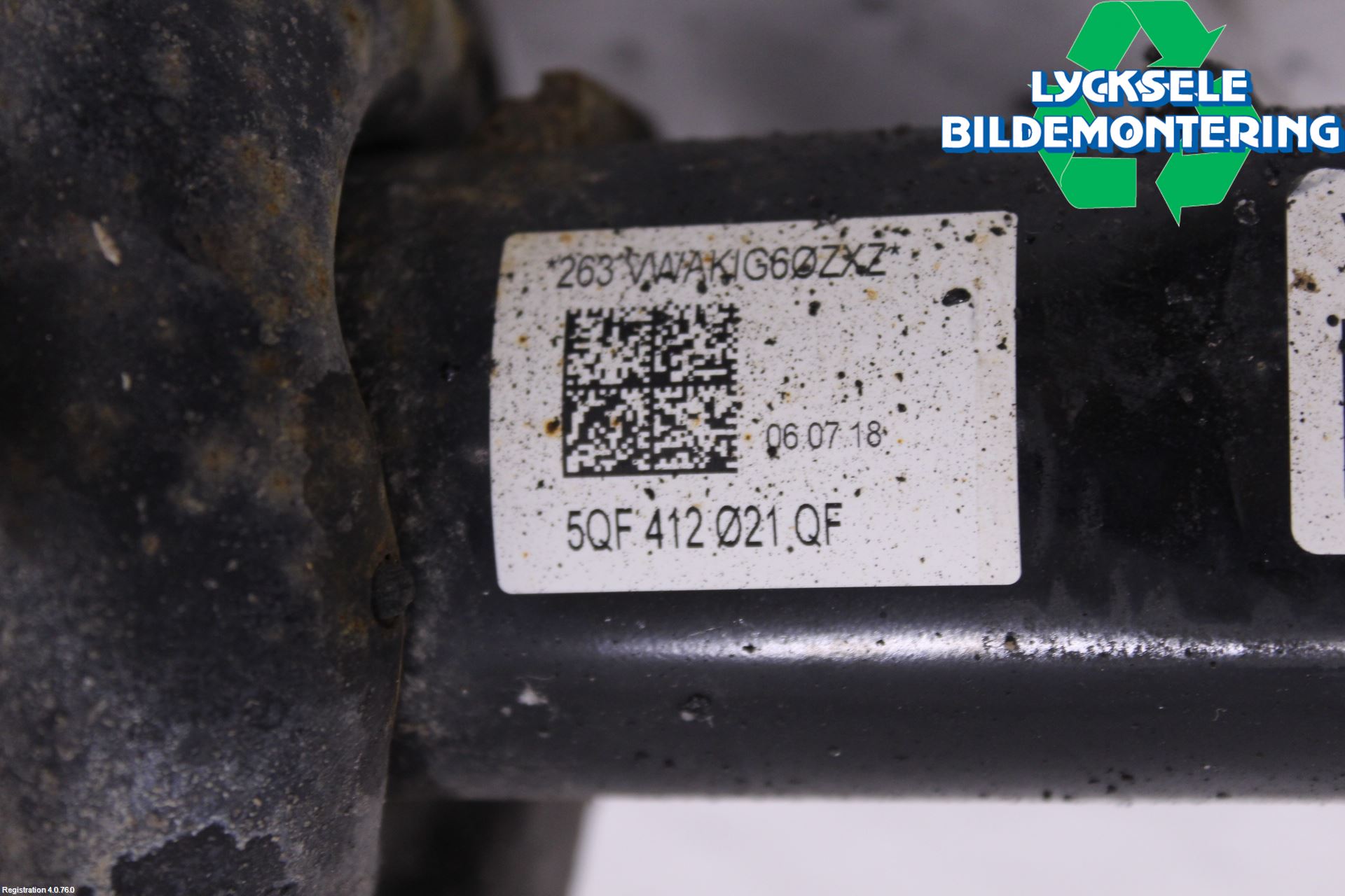 Volkswagen VW TIGUAN 16-24 Fjäderben Fram Vänster