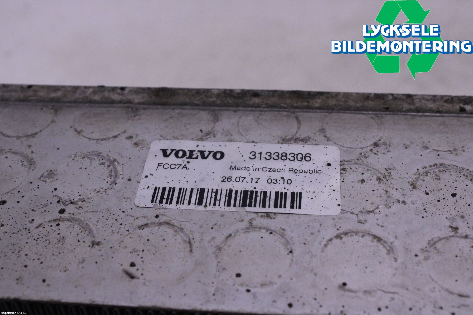 Volvo V90 17->> Laddluft-Intercooler Kyl
