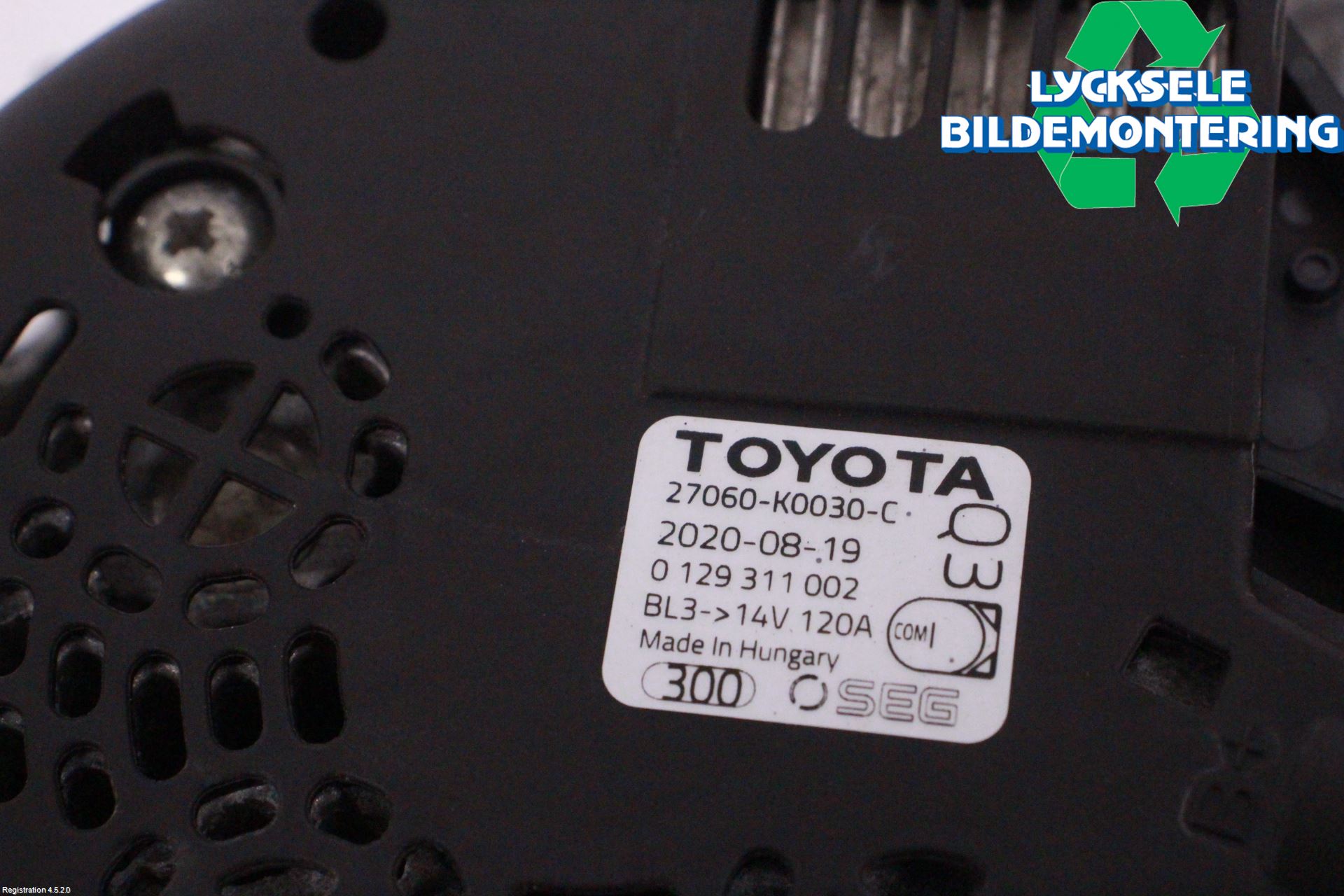 Toyota YARIS XP21 20- Generator