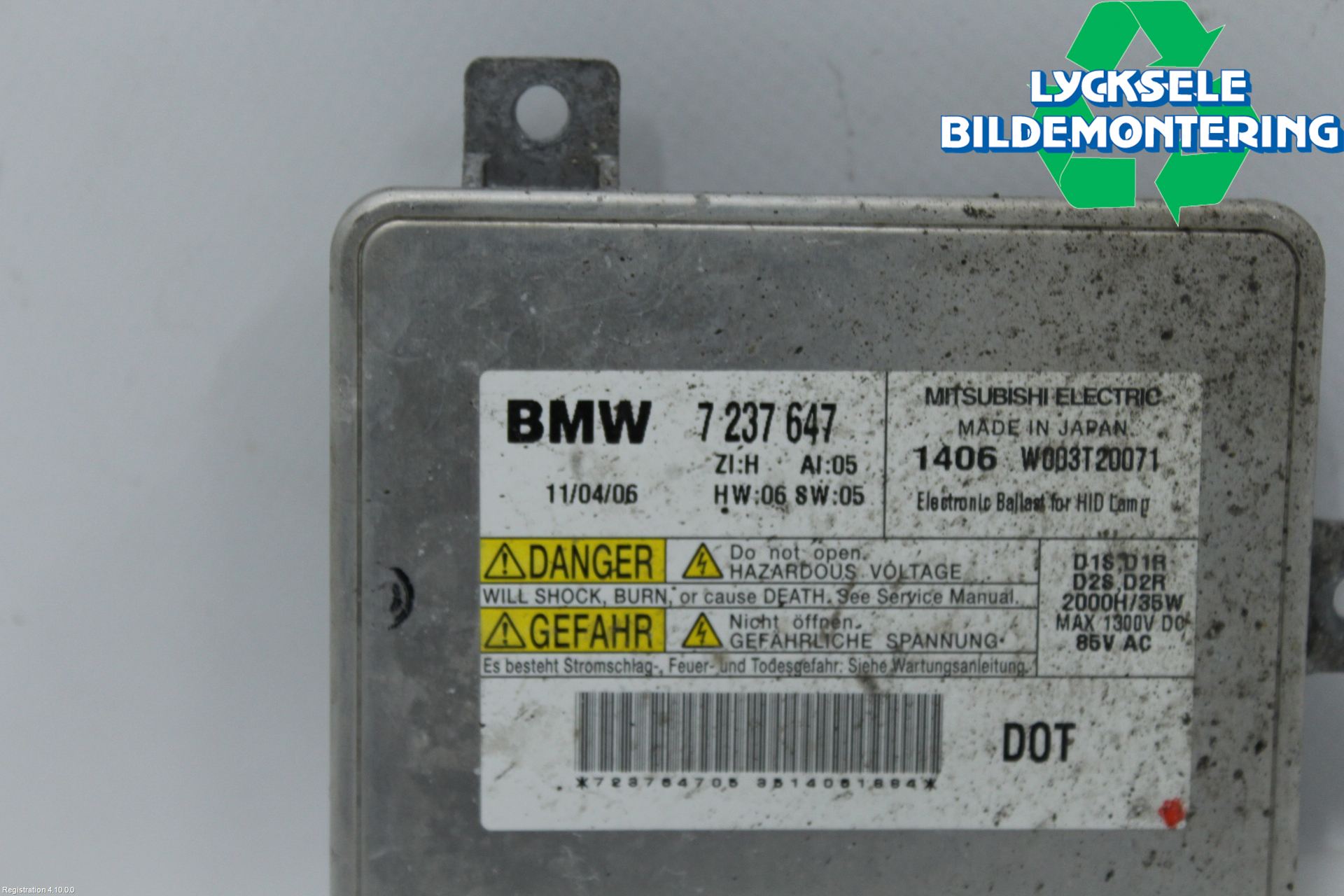 BMW X1 E84 10-15 Styrenhet Strålkastare