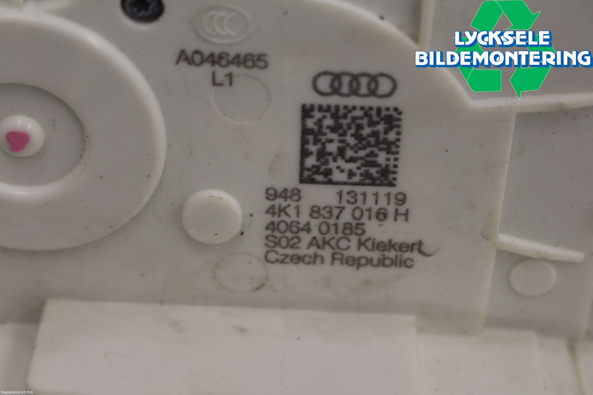 Audi A6 F2/C8 19- Låskista-Dörrlås