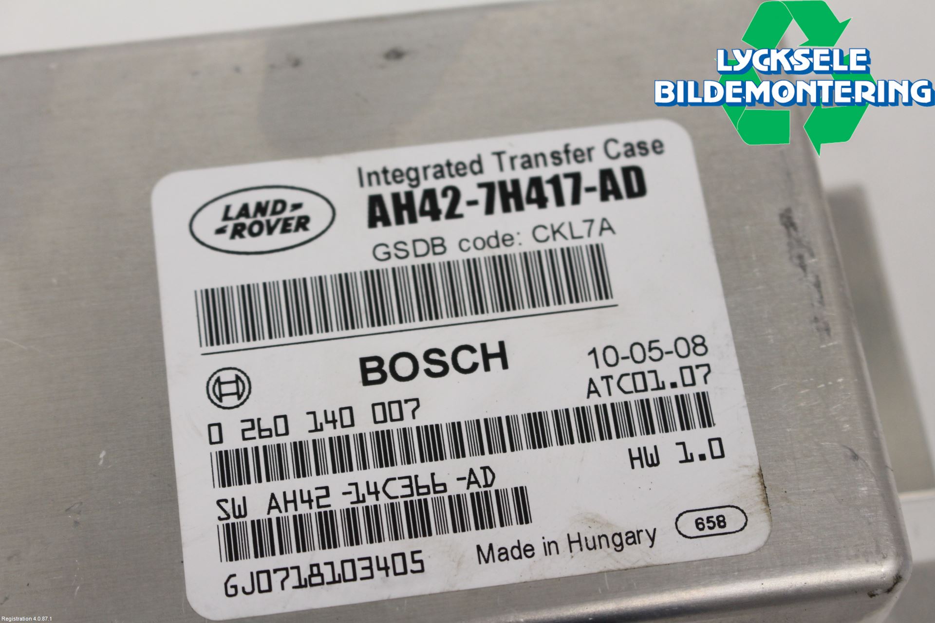 Landrover RANGE ROVER SPORT (L320) 10-13 Styrenhet Växellåda