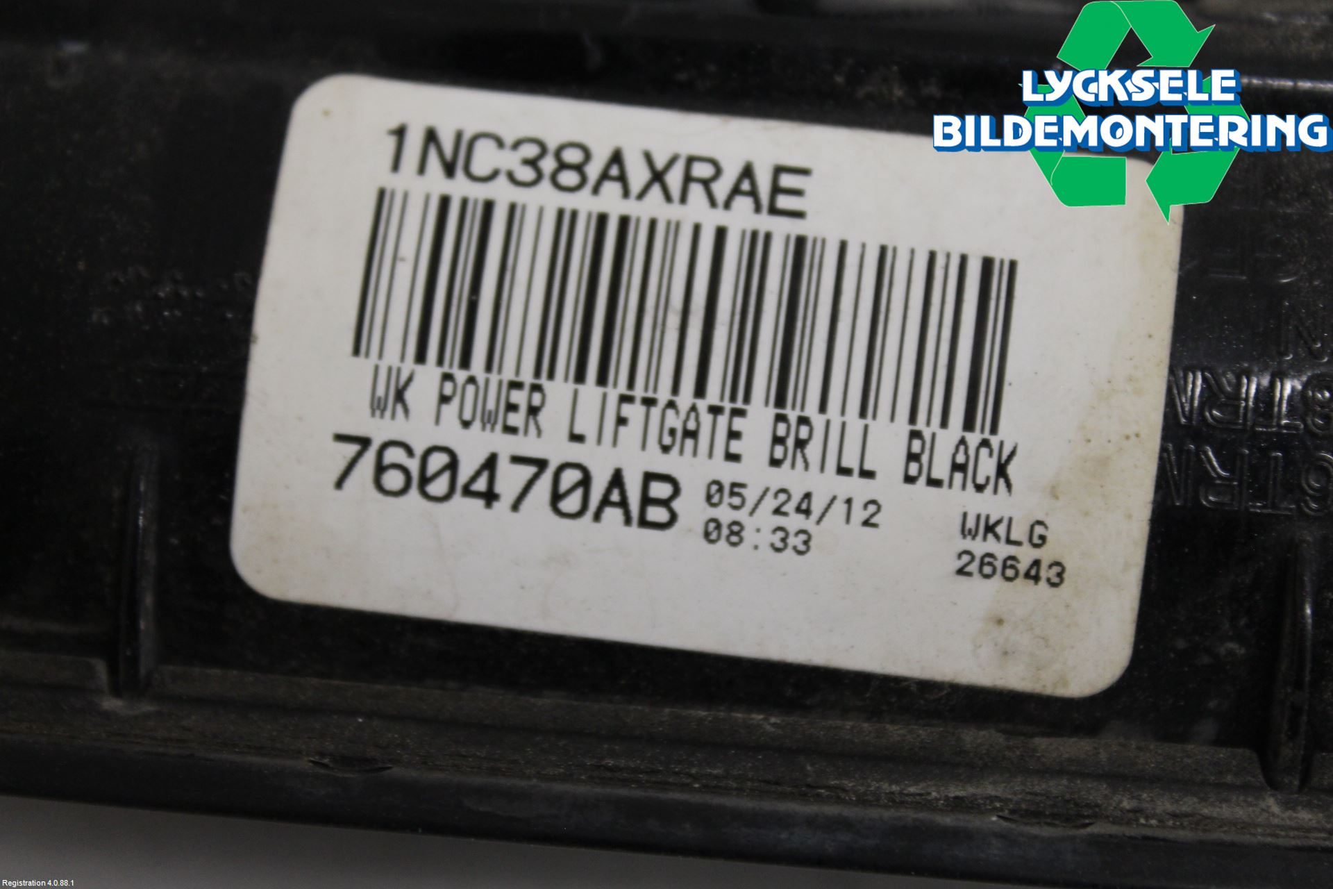 Jeep GRAND CHEROKEE 10-20 Bakluckehandtag