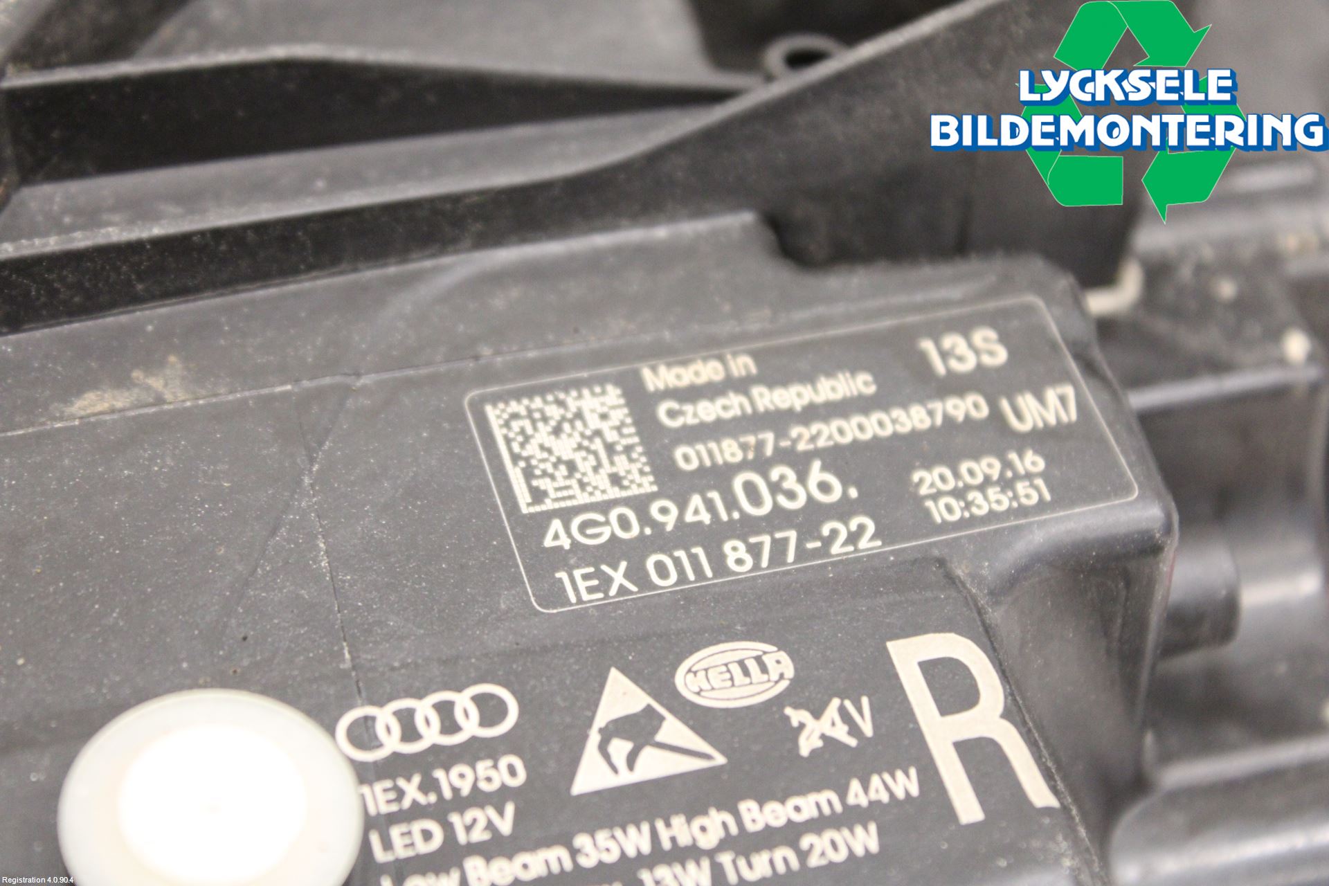 Audi A6 ALLROAD 12-18 Strålkastare Höger