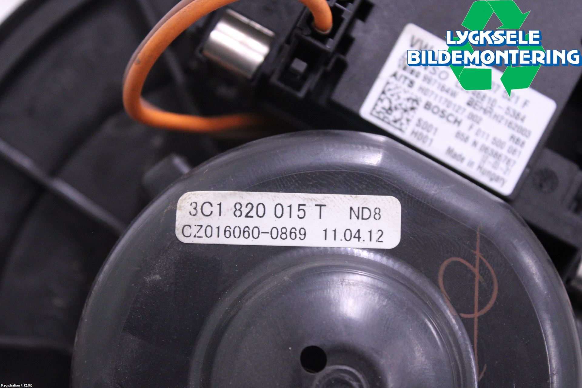 Volkswagen VW TIGUAN 07-16 Ac Värmefläkt