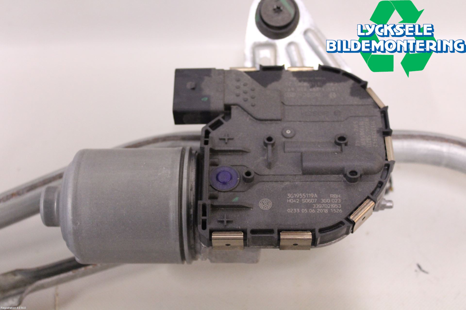 Volkswagen VW PASSAT 15-19 Torkarmotor Vindruta