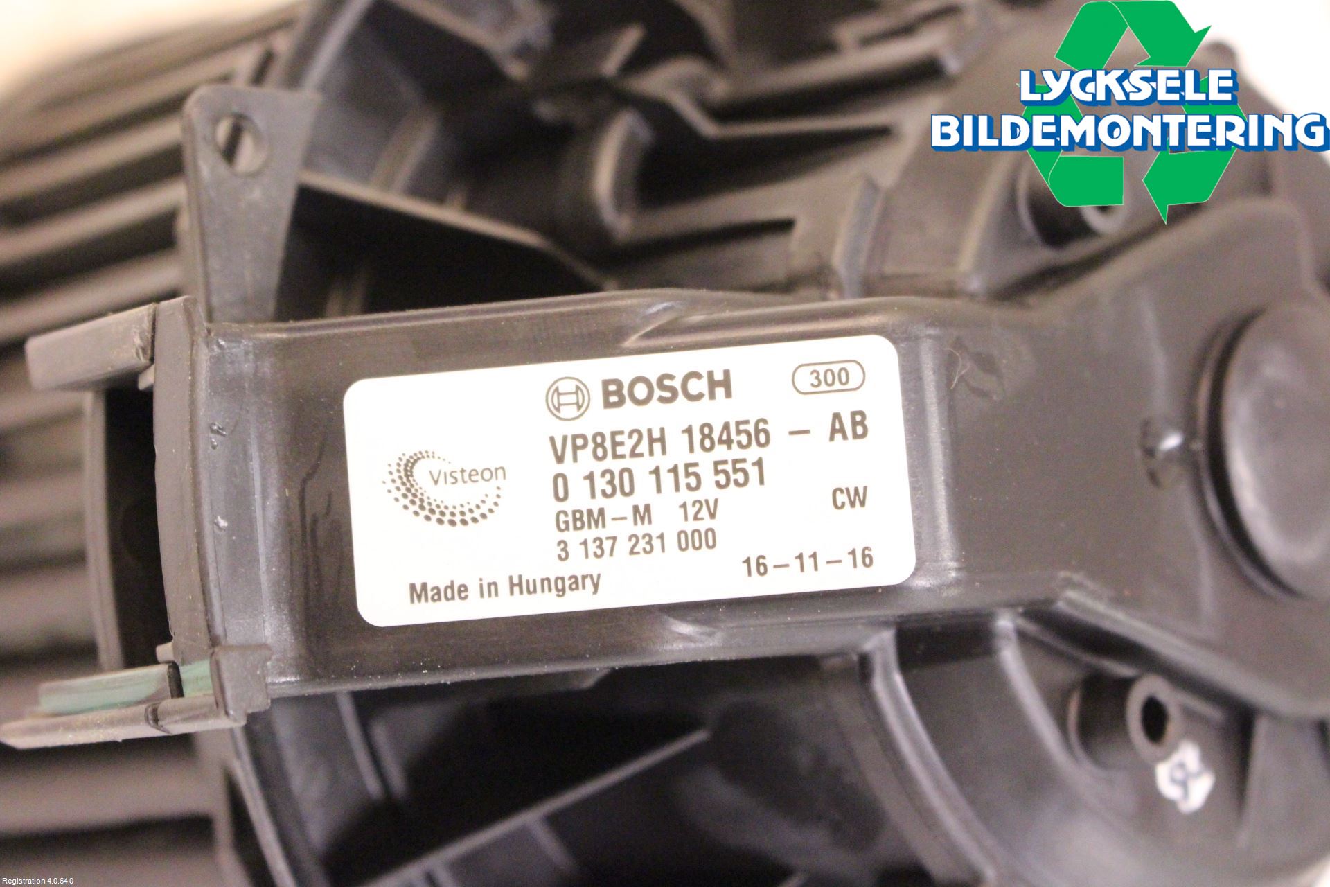 Ford FIESTA 13-17 Ac Värmefläkt