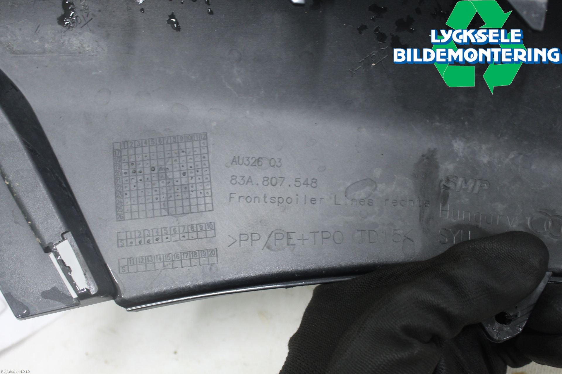 Audi Q3 F3 19- Spoiler Fram