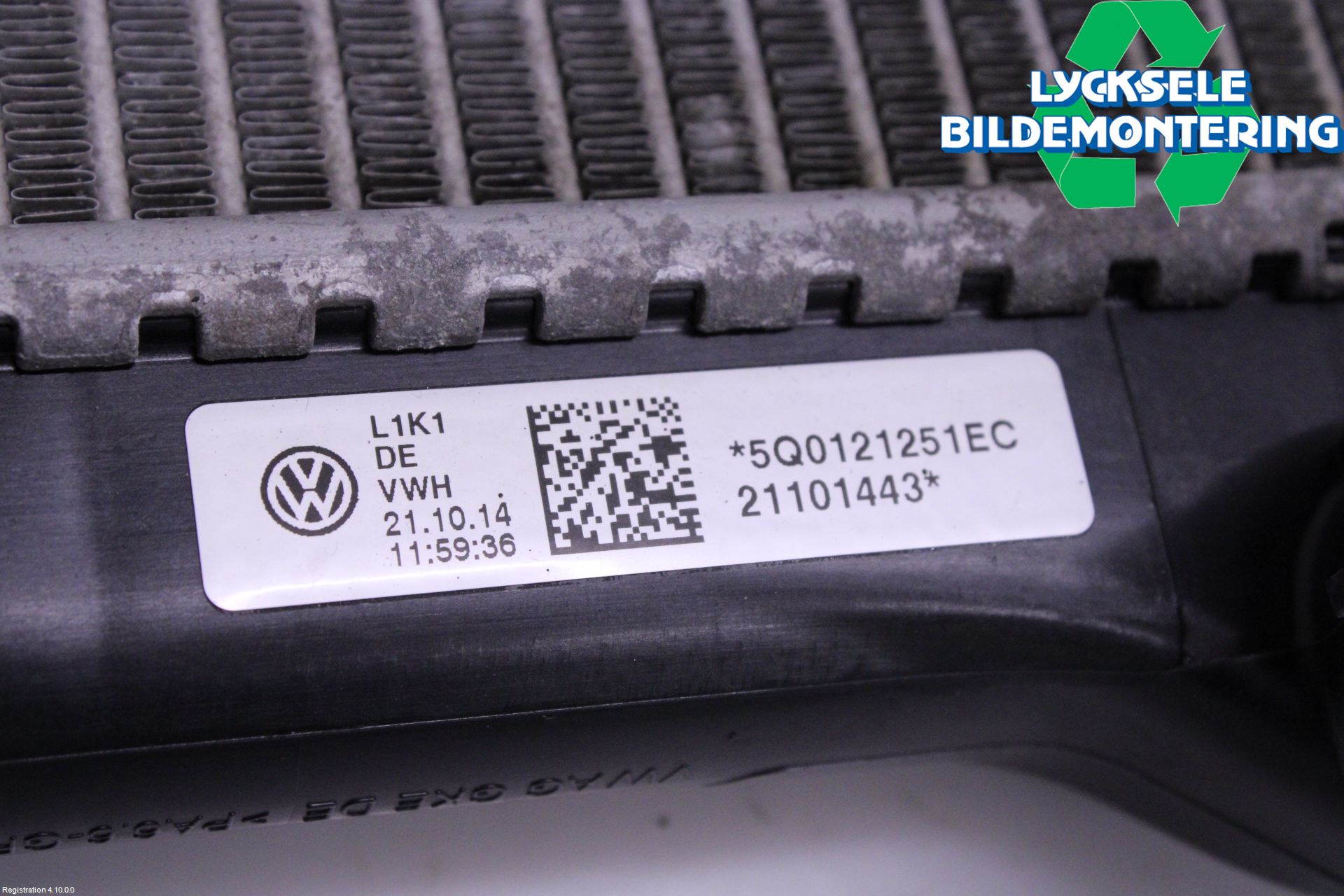 Volkswagen VW GOLF / E-GOLF VII 13-20 Kylare Man