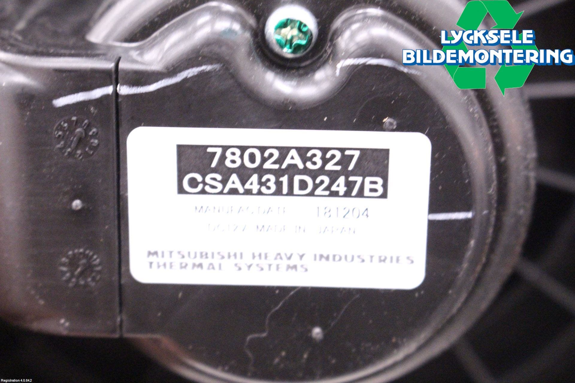 Mitsubishi OUTLANDER 13-21 Ac Värmefläkt