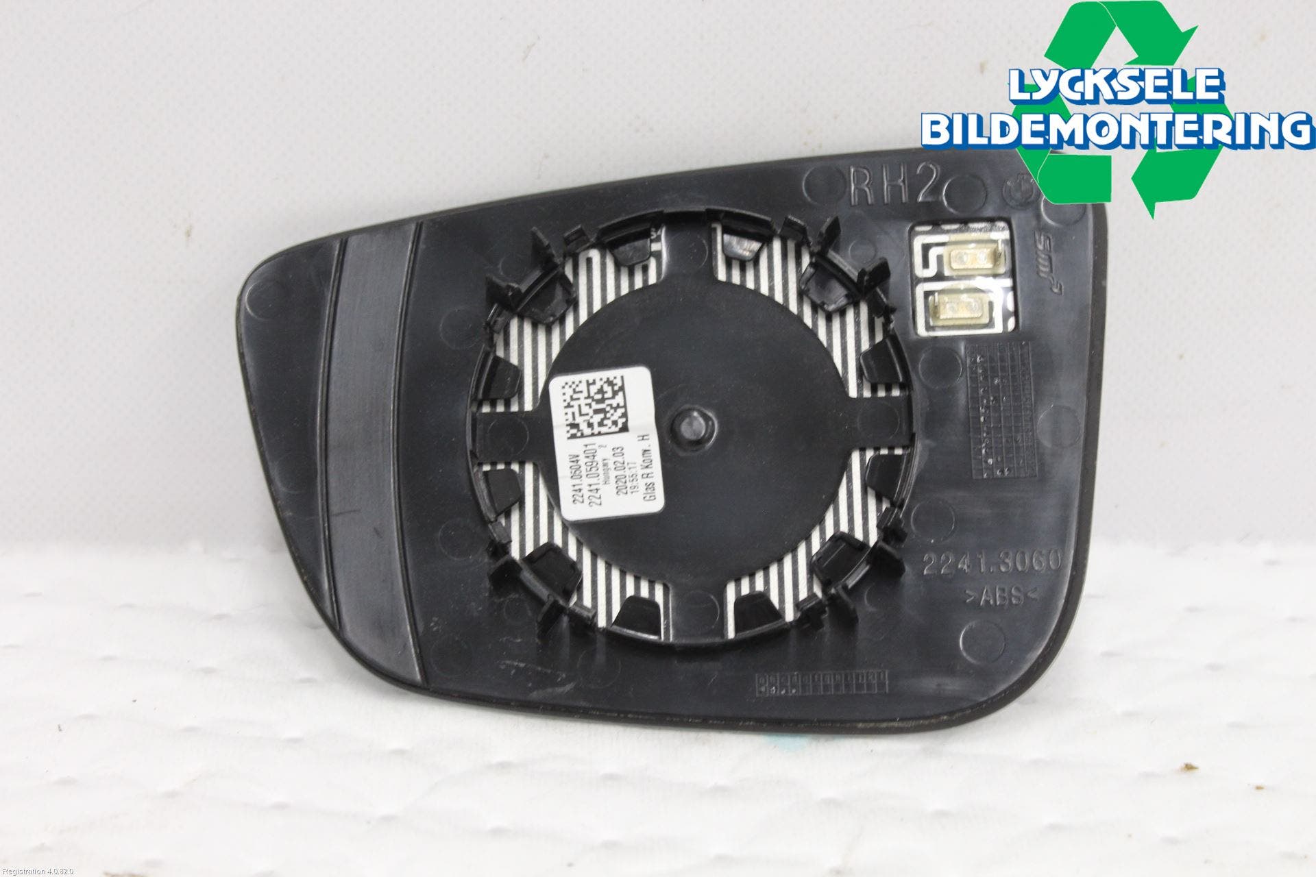 BMW 3 G20/G21/G80/G81 19- Spegelglas Hö