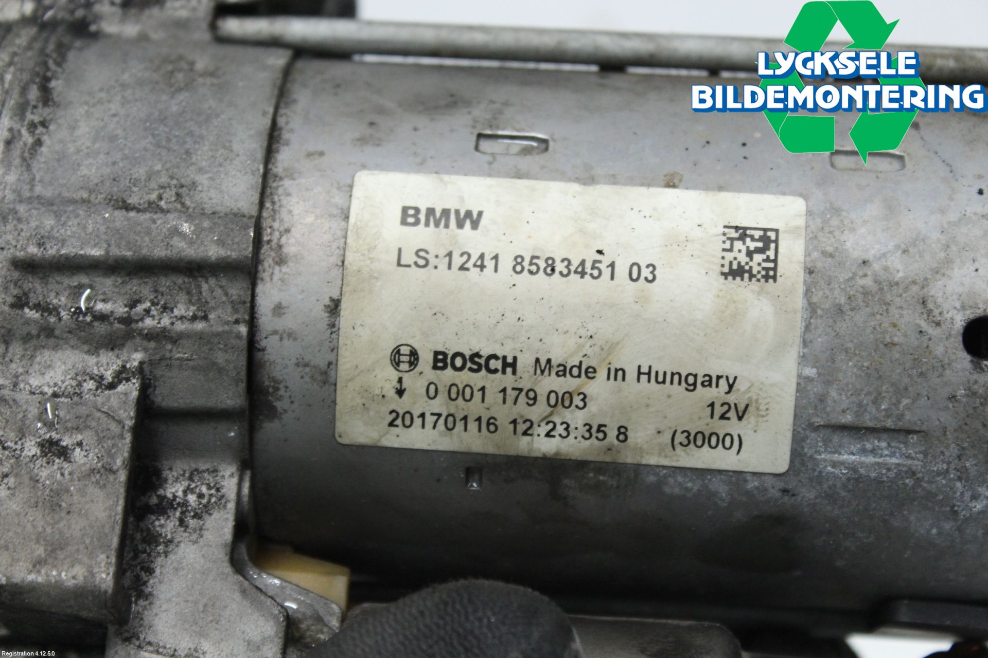 BMW 3 F30/F31/F80 12-19 Startmotor Diesel
