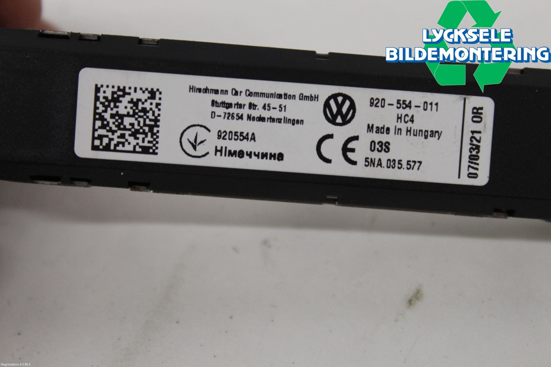 Volkswagen VW TIGUAN 16-24 Antennförstärkare