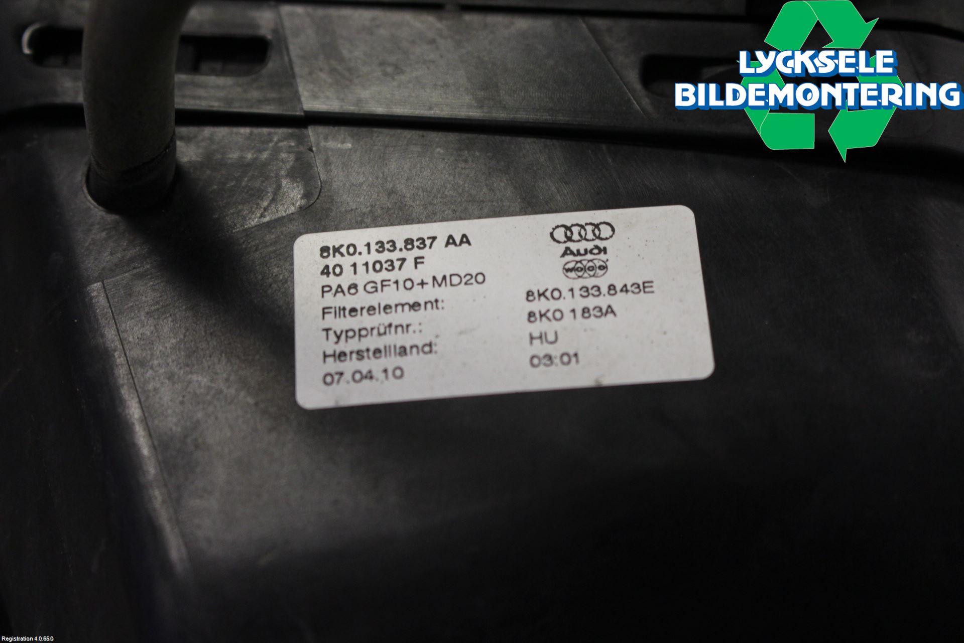 Audi A4/S4 08-11 Luftrenare