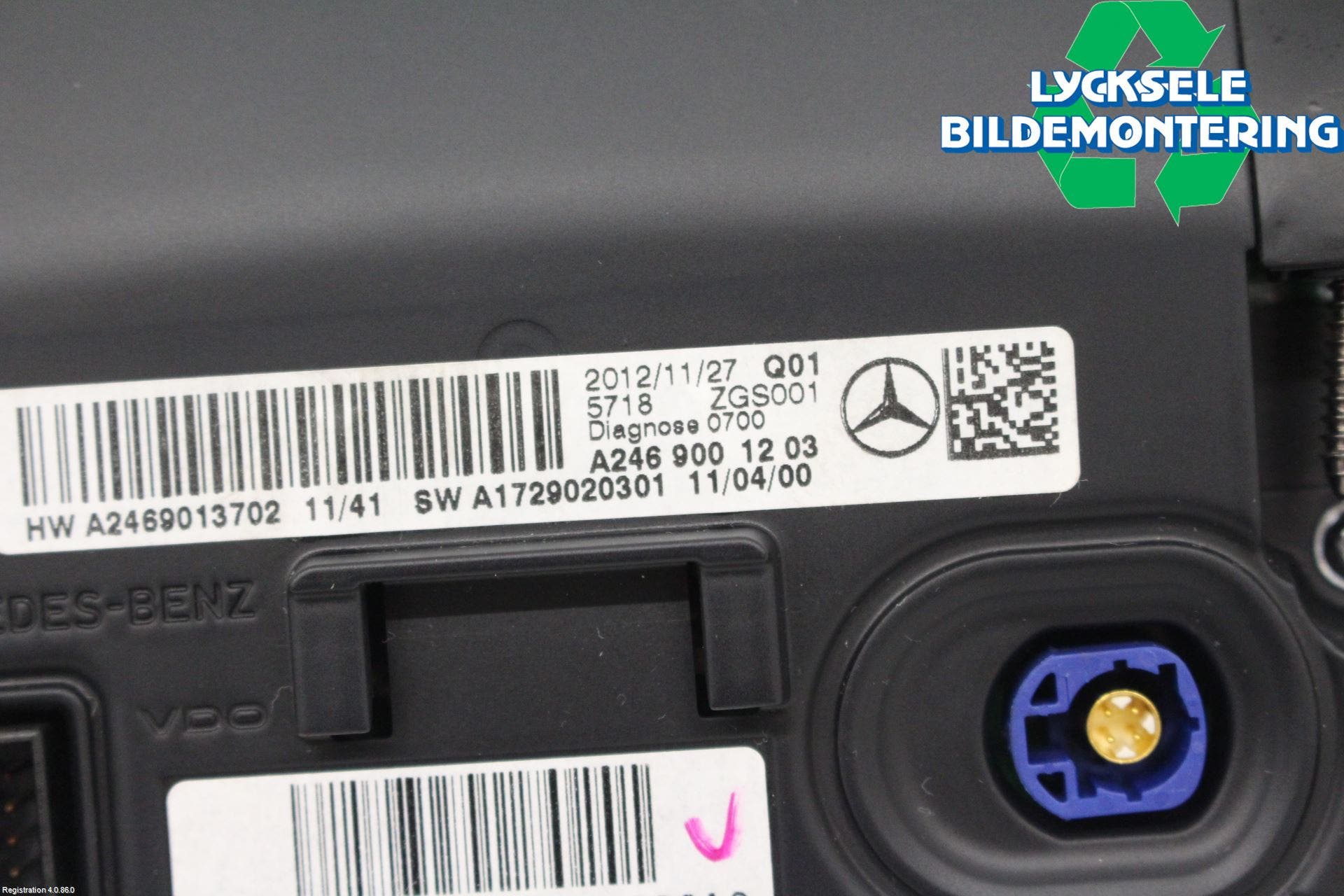 Mercedes-Benz MB B-KLASS (W246/W242) 12-19 Cd Radio - Multimediapanel