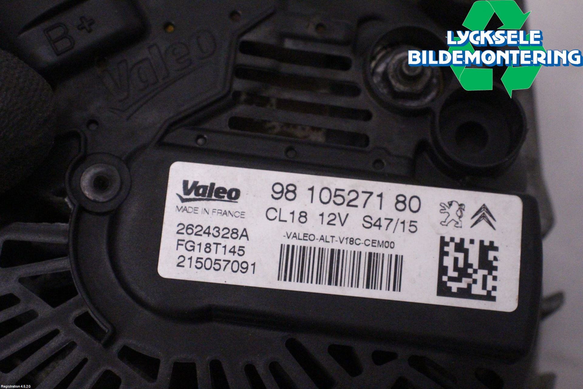 Peugeot PARTNER 16-18 Generator