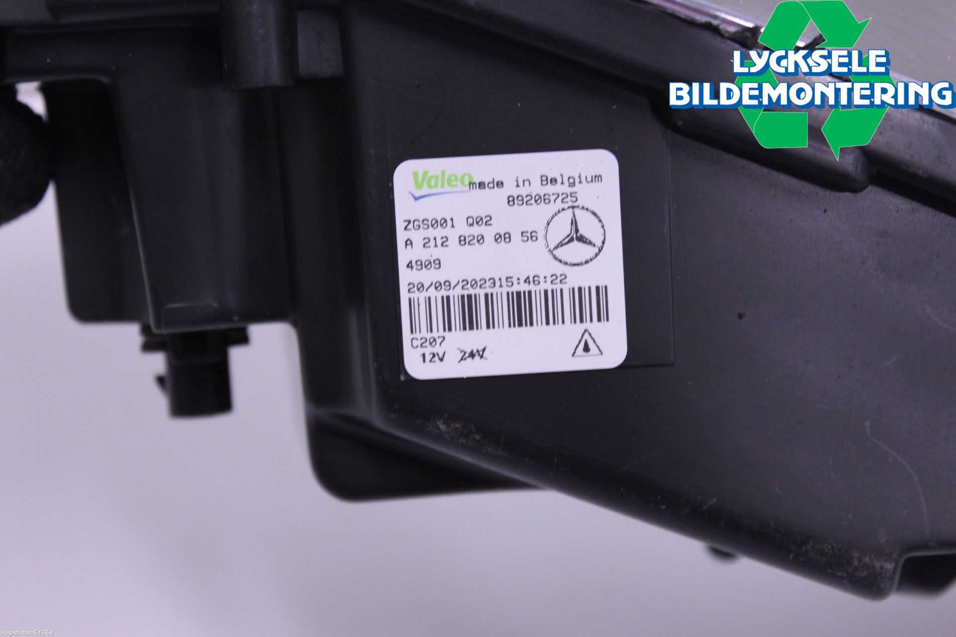 Mercedes-Benz MB E-KLASS (W212) 09-16 Dimljus-Varselljus Fram
