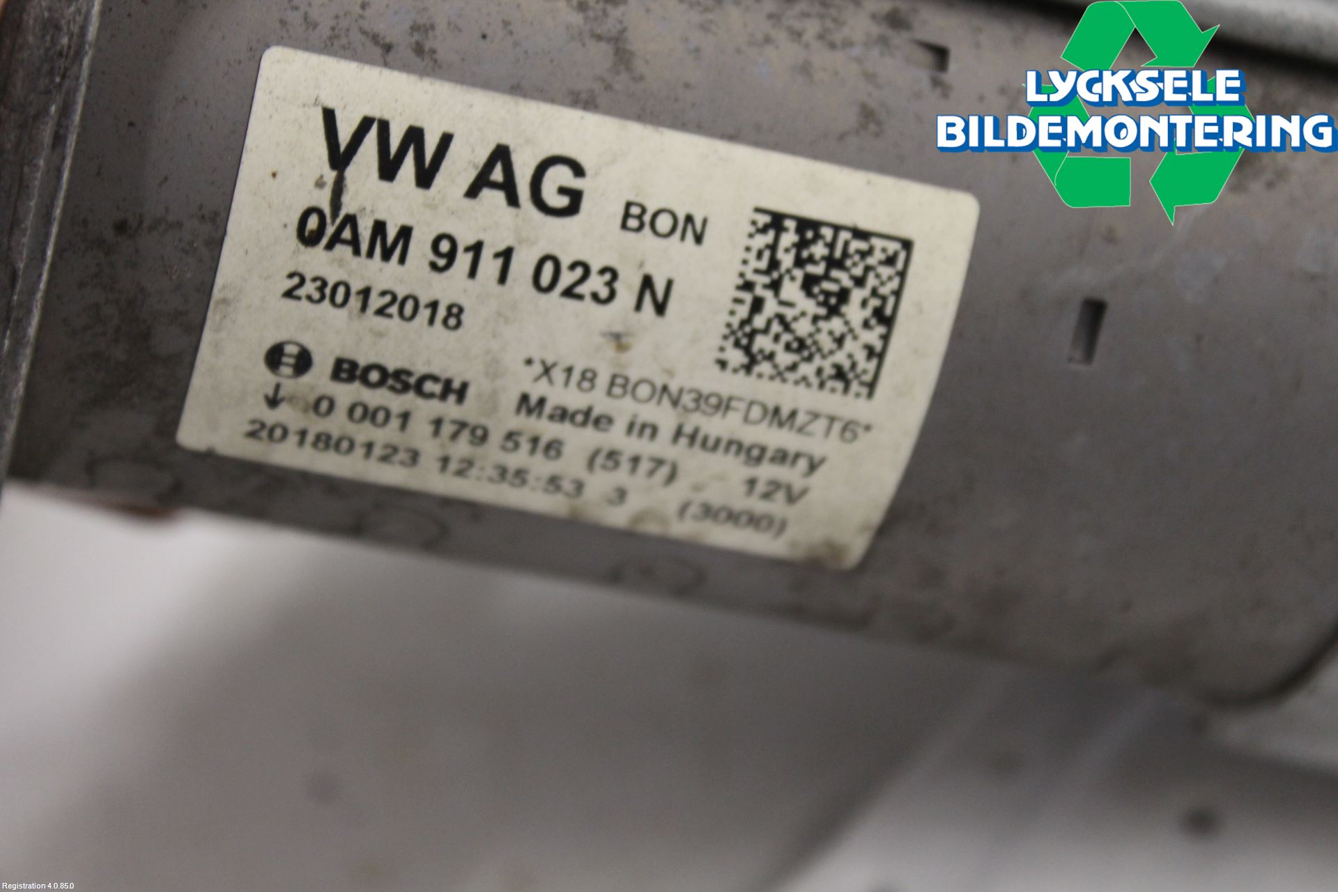 Volkswagen VW GOLF / E-GOLF VII 13-20 Startmotor Diesel