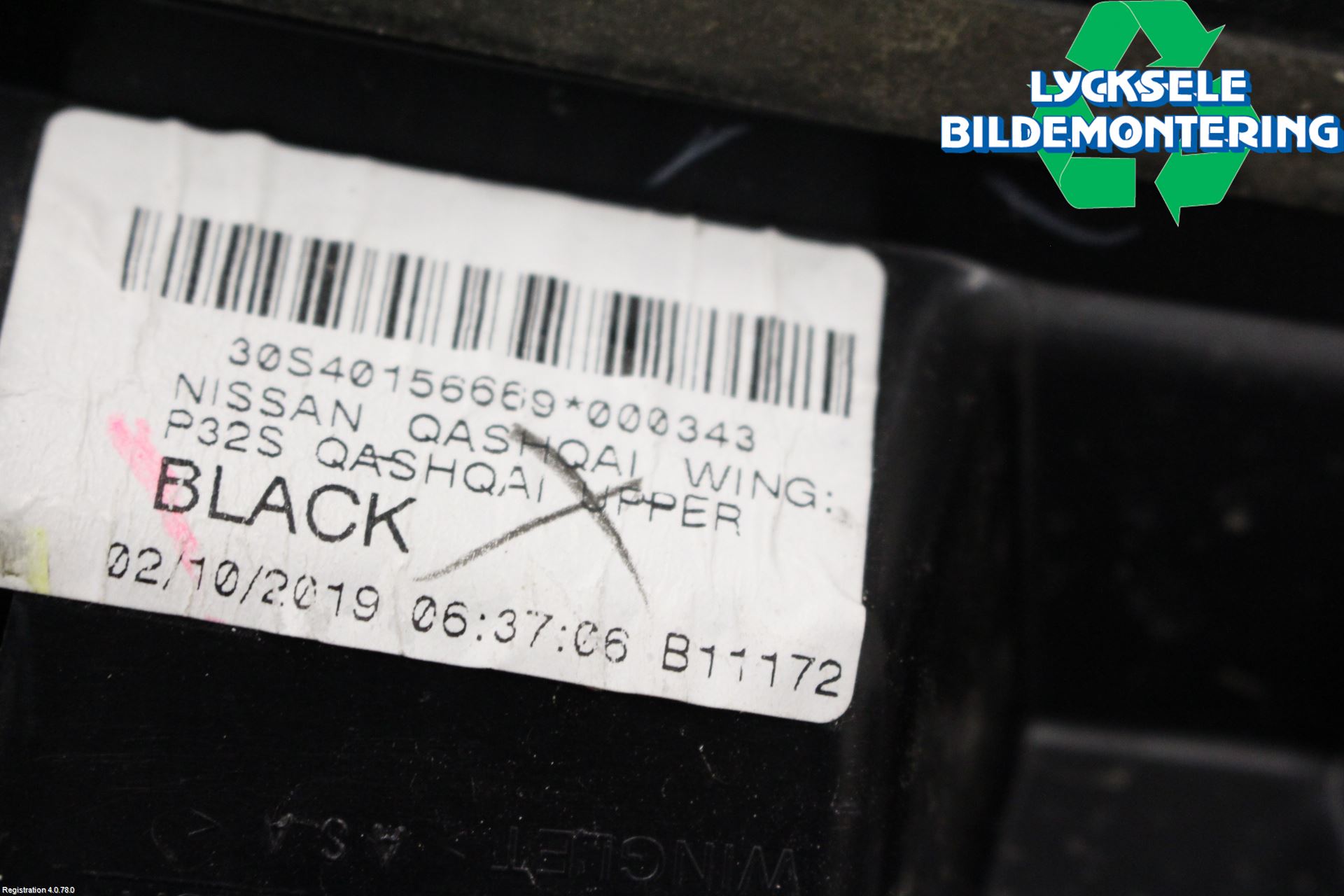 Nissan QASHQAI 17-21 Spoiler Baklucka