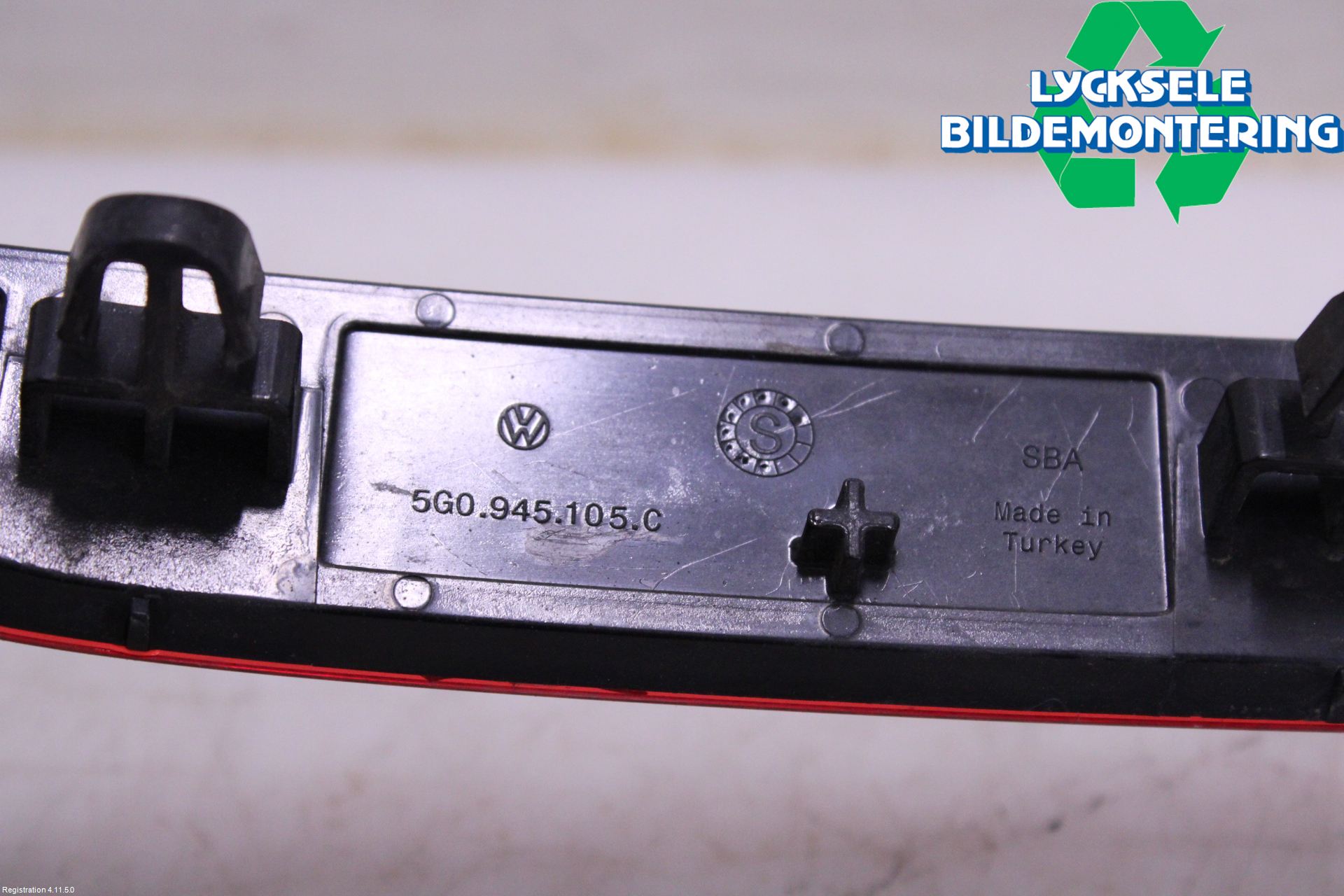 Volkswagen VW GOLF / E-GOLF VII 13-20 Dimljus/Reflex Bak