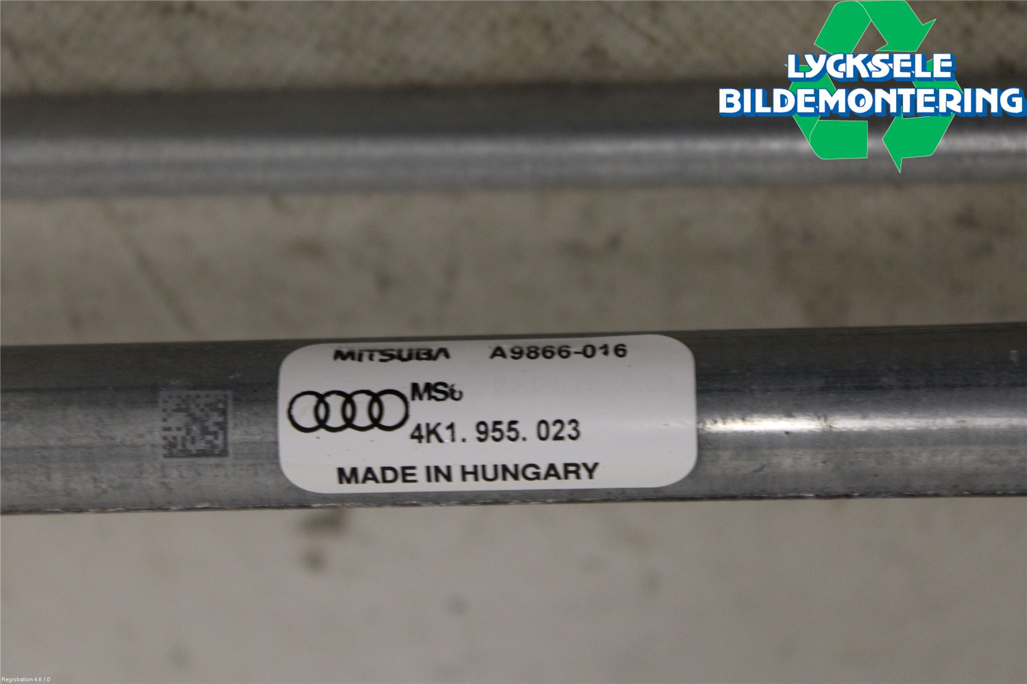 Audi A6 F2/C8 19- Torkarmekanism Vindruta