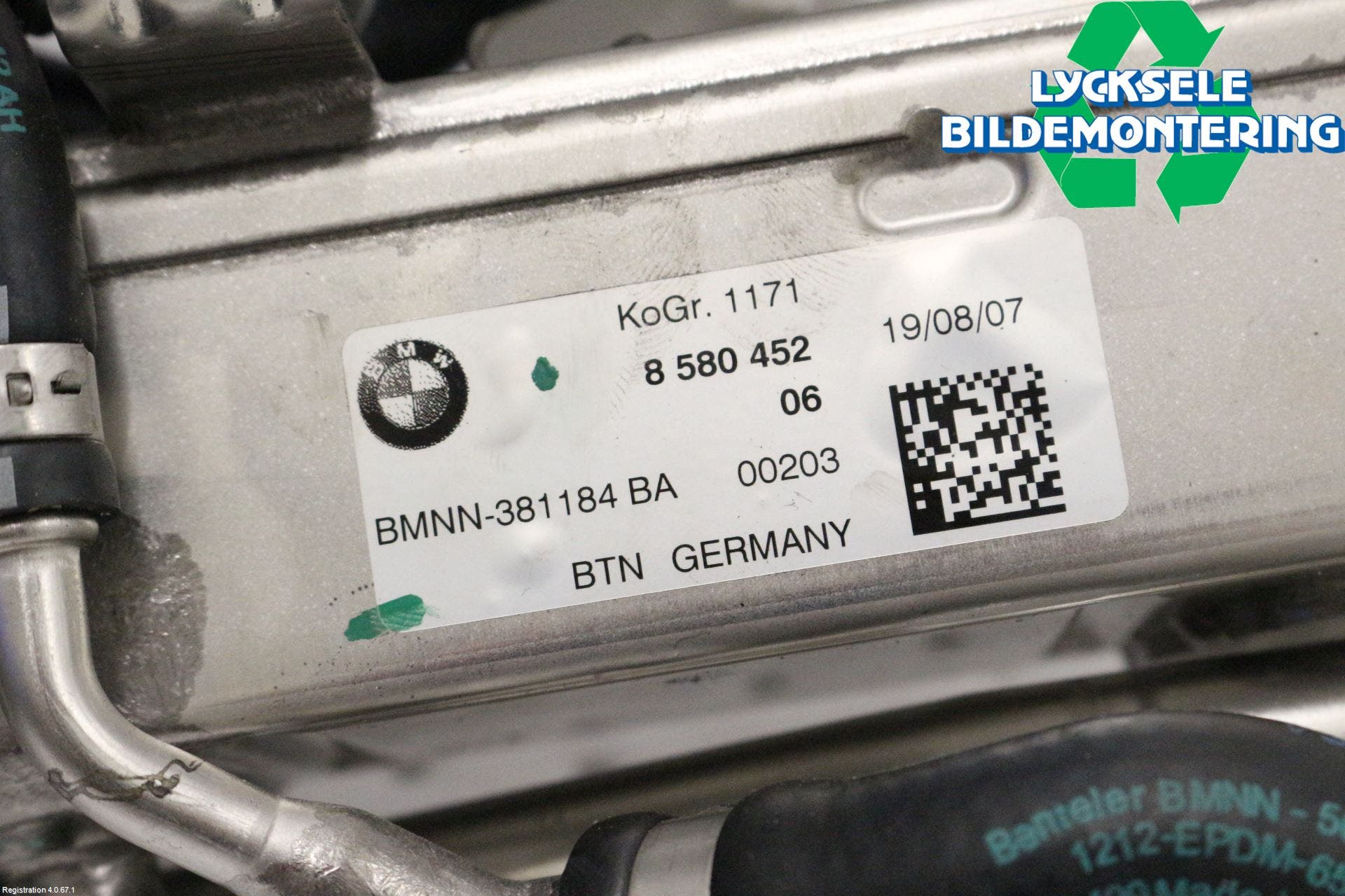 BMW X3 G01 18- Avgaskylare