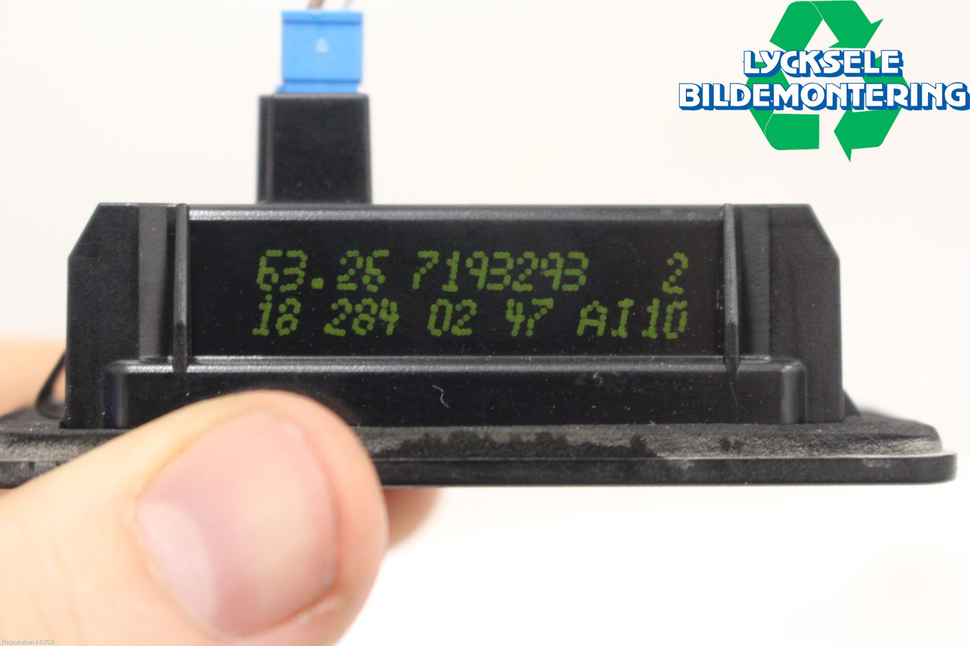 BMW X3 G01 18- Skylt Belysning