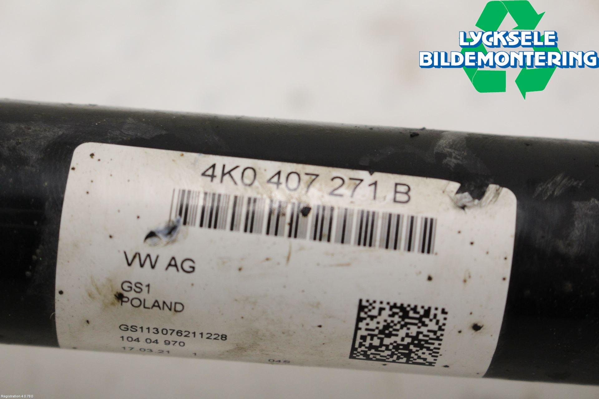 Audi A6 F2/C8 19- Drivaxel Fram Höger