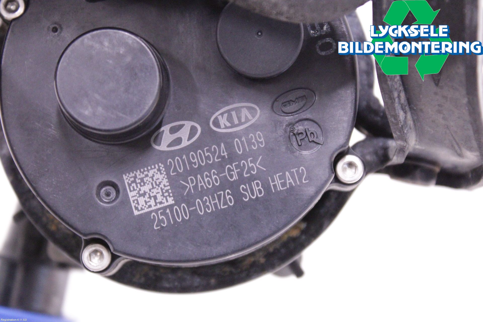 Kia NIRO (DE) 17-22 Värme Cirkulationspump