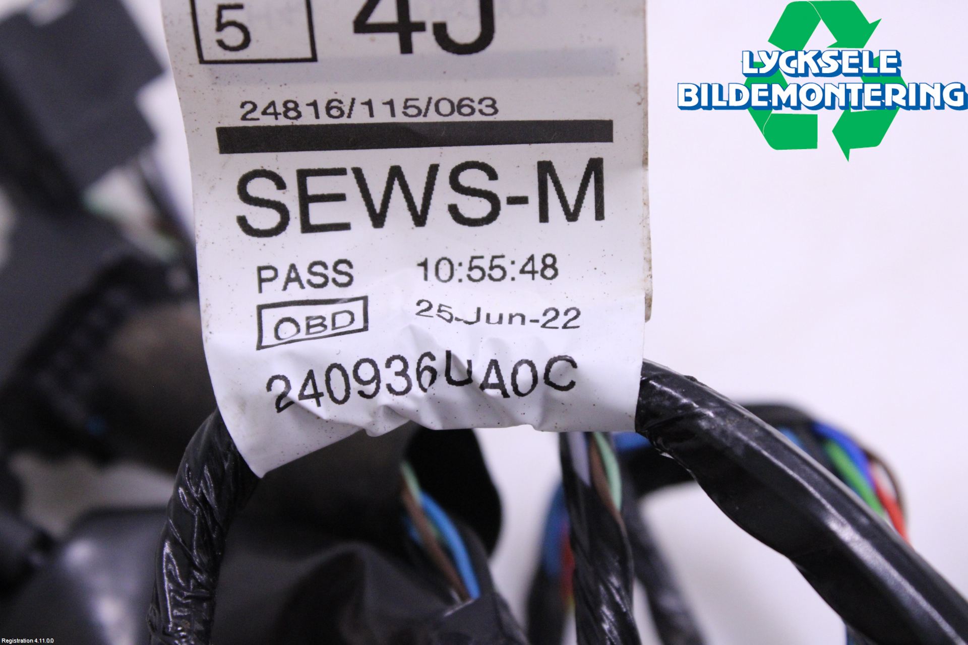 Nissan QASHQAI 21- Kabelhärva