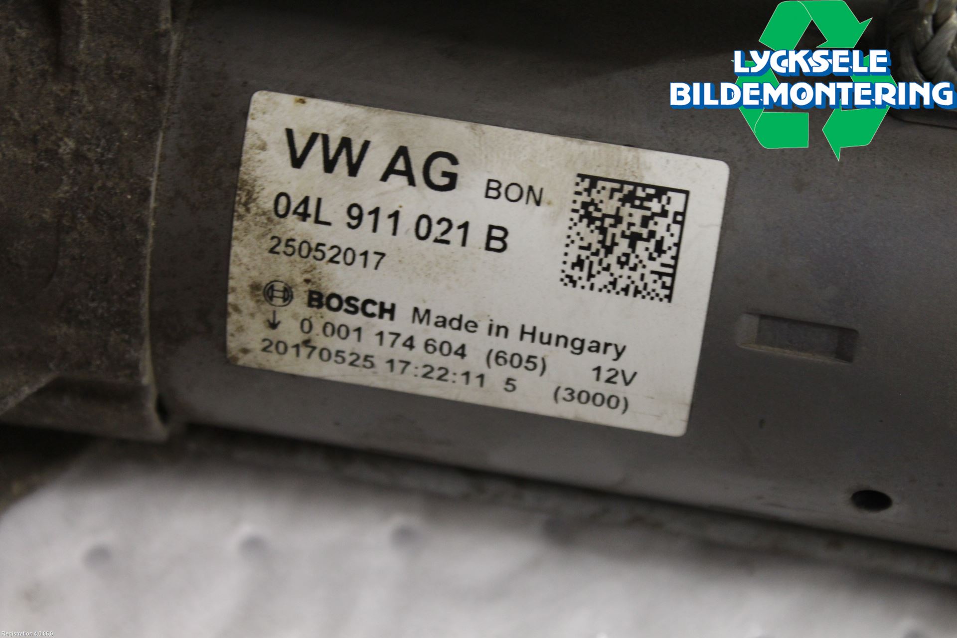 Audi A4/S4 B9 16-19 Startmotor Diesel