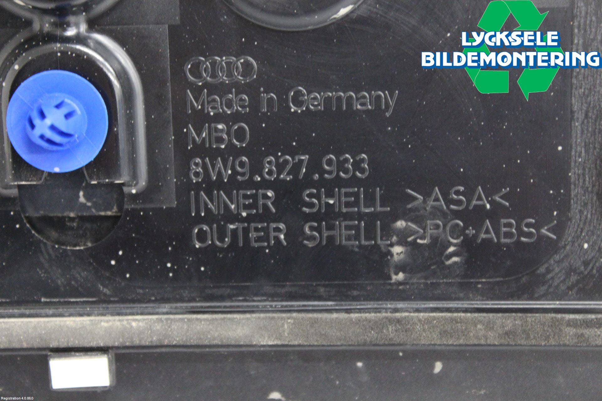 Audi A4/S4 B9 16-19 Spoiler Baklucka