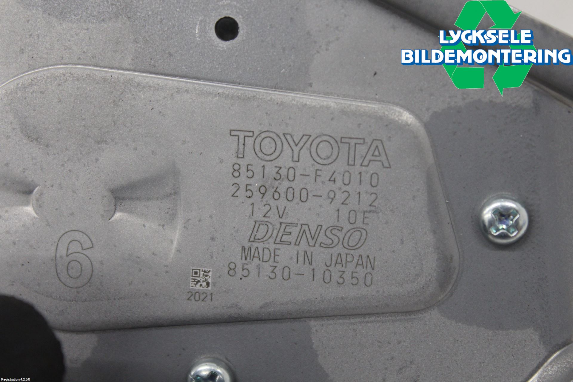 Toyota C-HR 16-23 Torkarmotor Baklucka