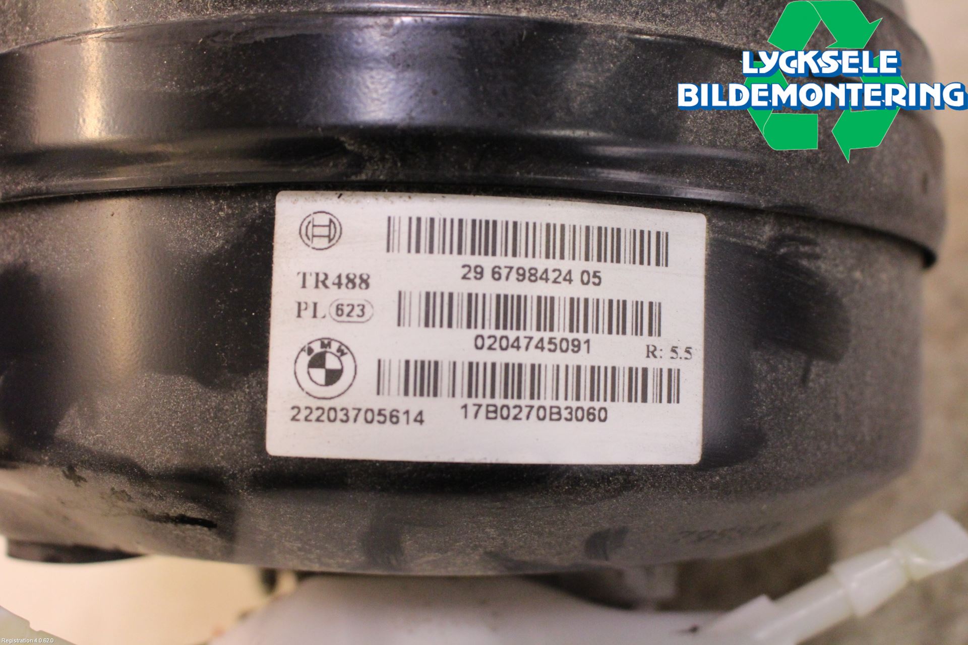 BMW 3 F30/F31/F80 12-19 Bromsservo