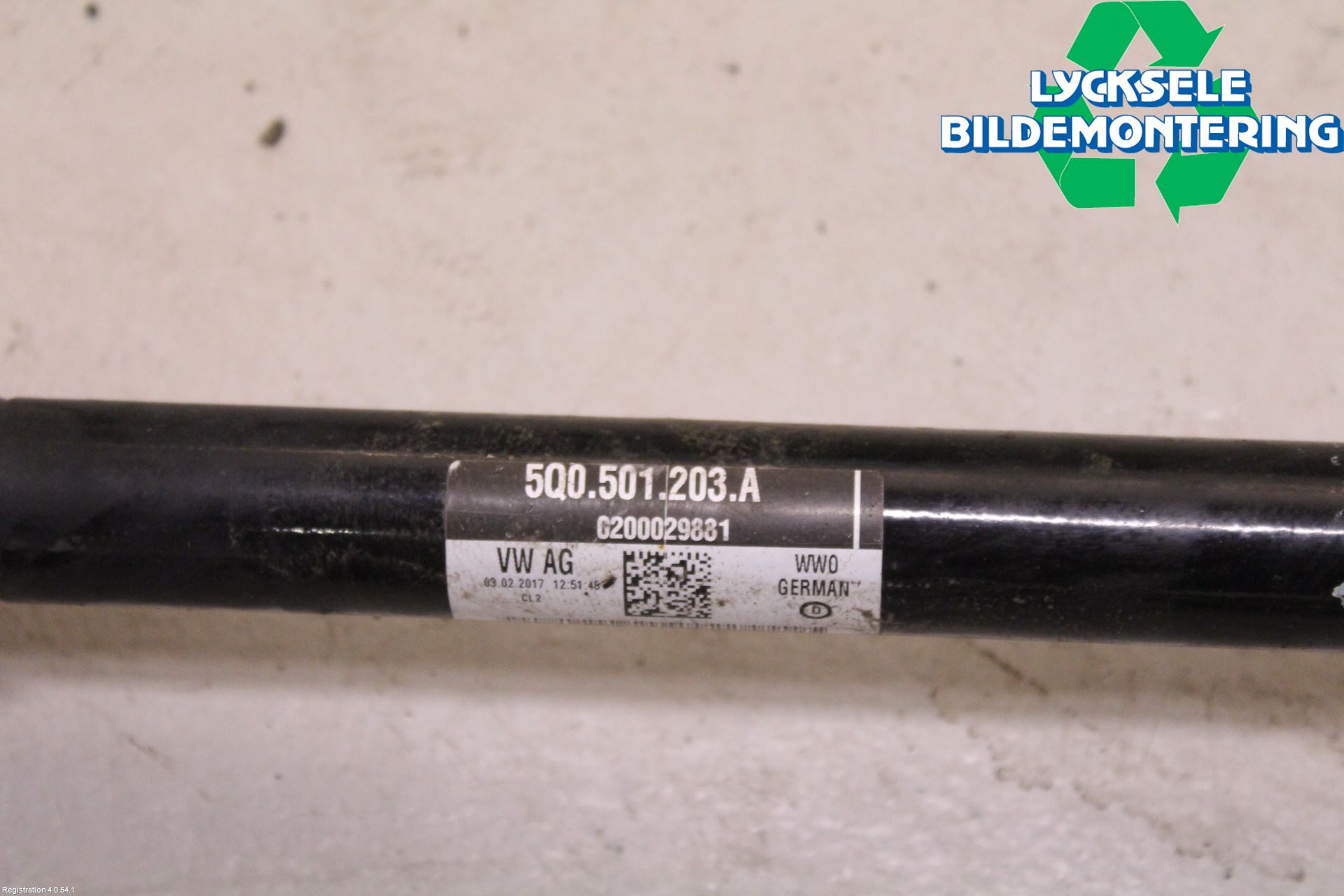 Volkswagen VW GOLF / E-GOLF VII 13-20 Drivaxel Bak Vänster