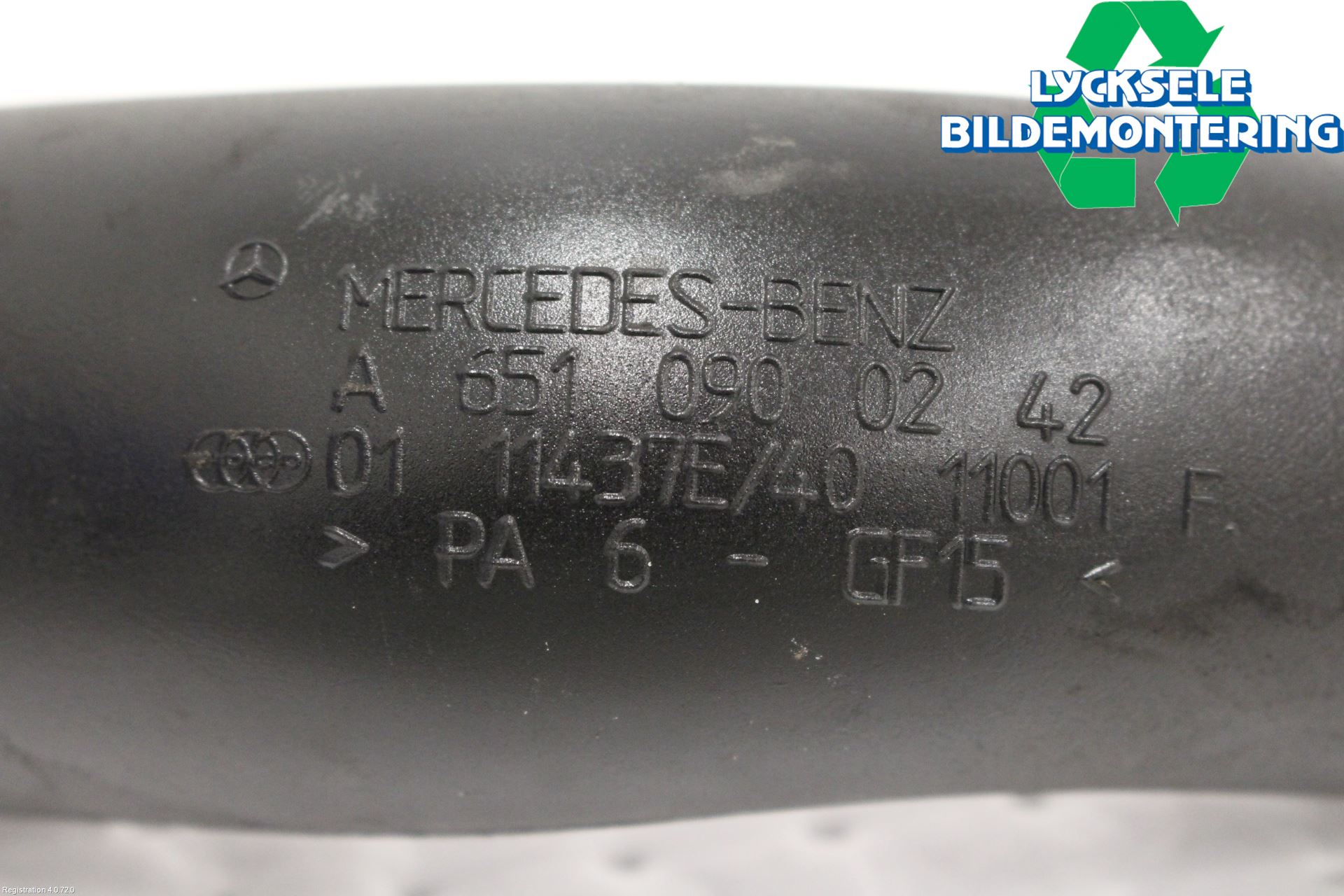 Mercedes-Benz MB GLK-KLASS (X204) 08-16 Laddluft-Intercoolerrör