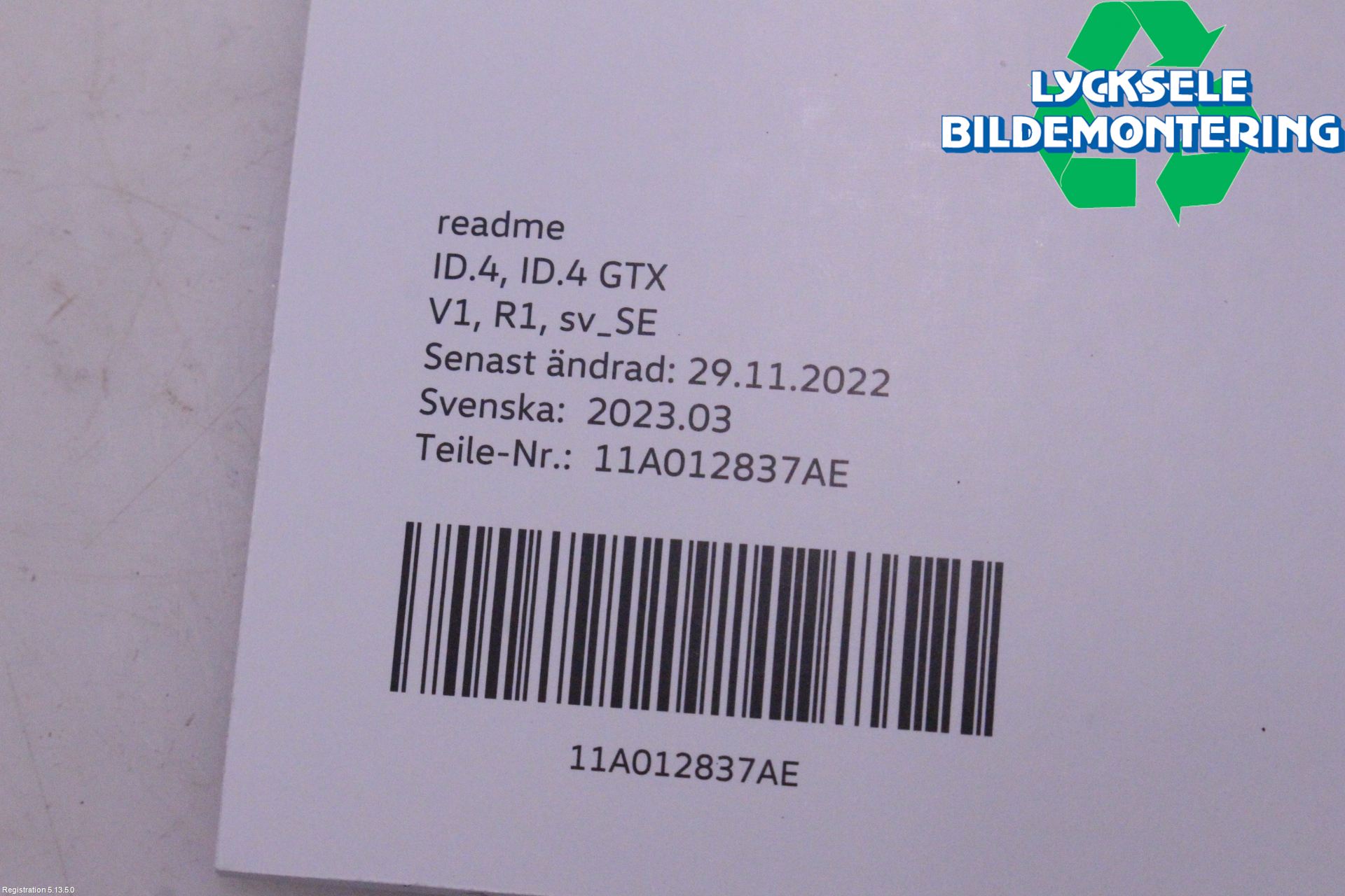 Volkswagen VW ID.4 21- Instruktionsbok