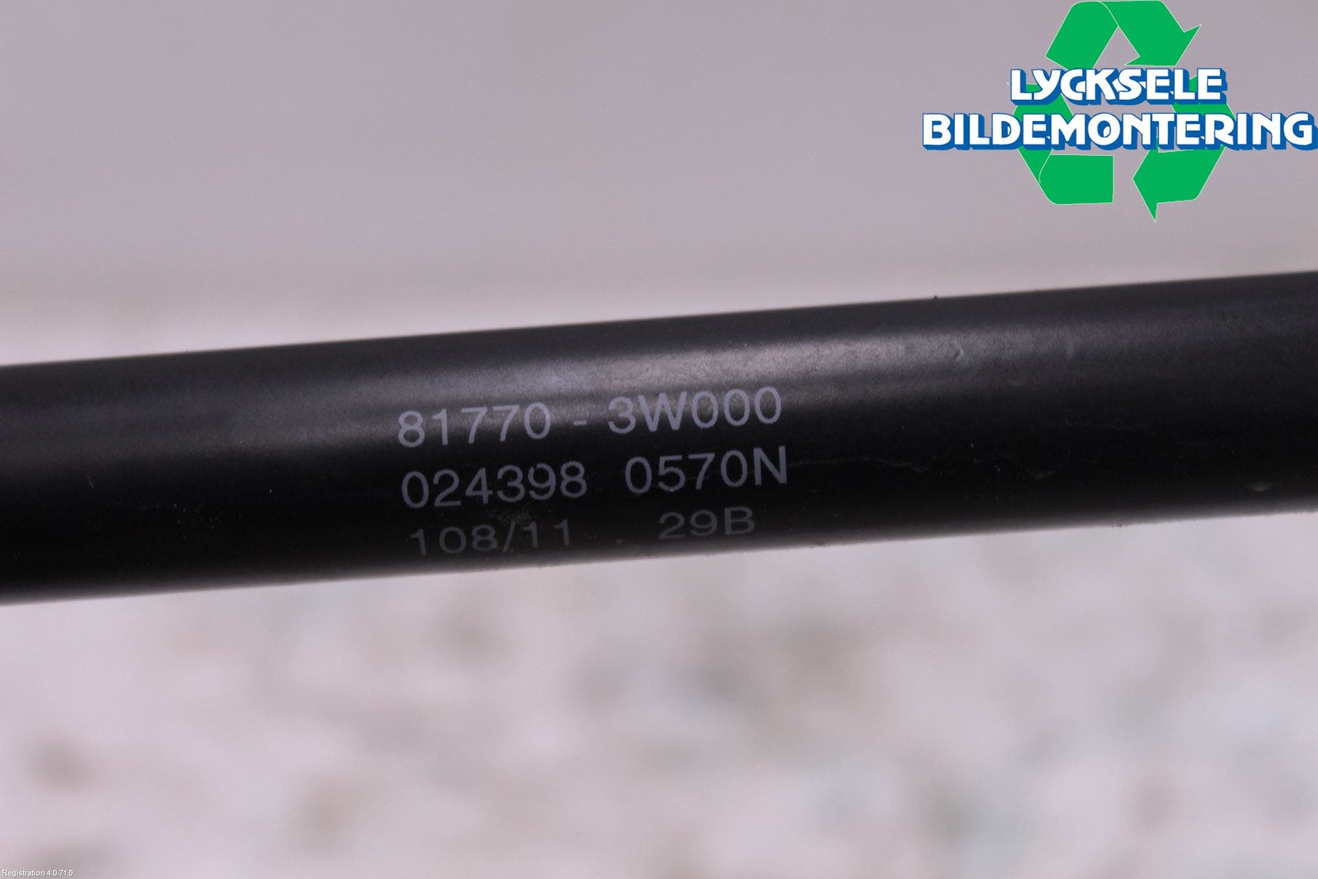 Kia SPORTAGE (SL) 11-15 Gasfjäder Baklucka