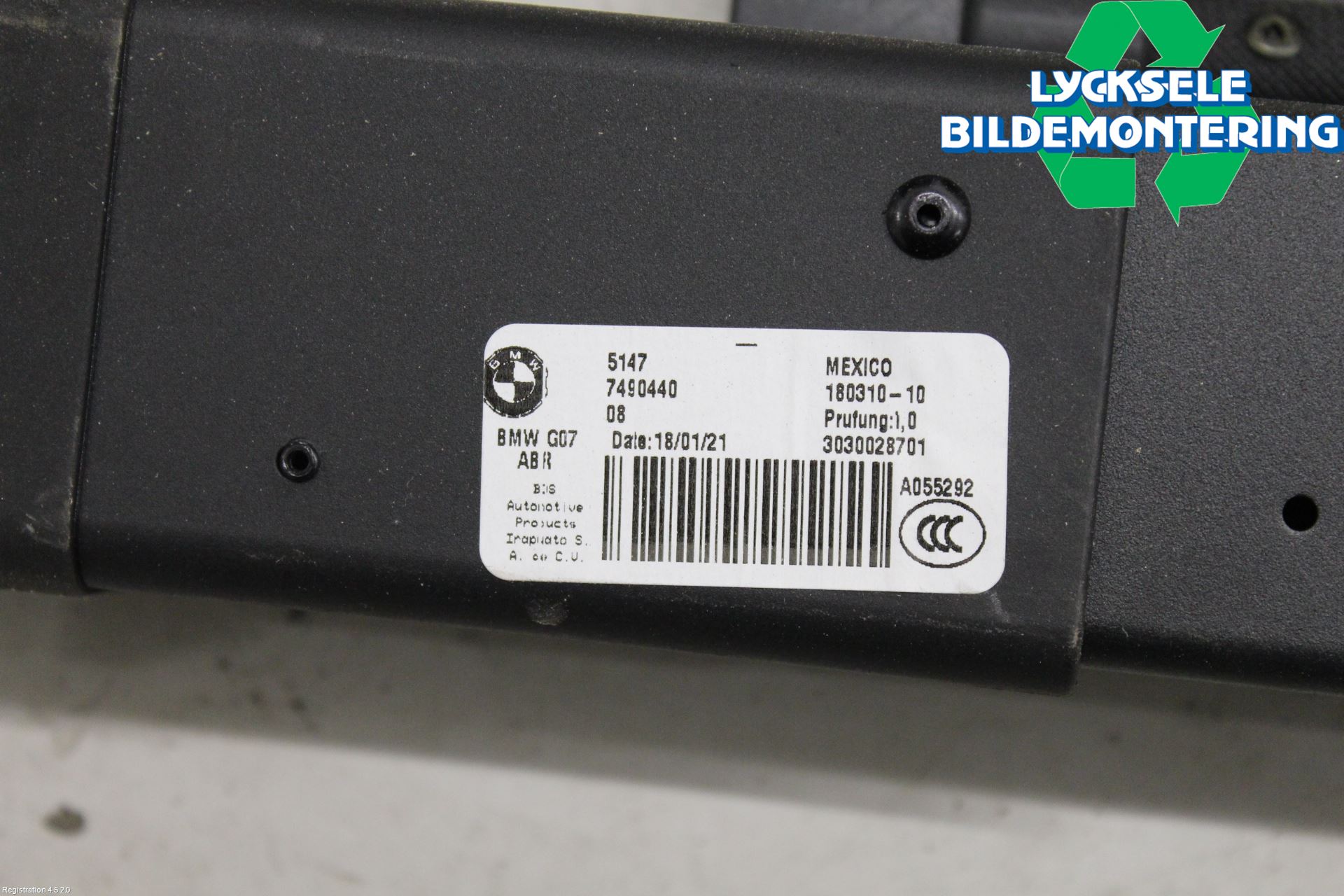 BMW X7 G07 19- Insynskydd