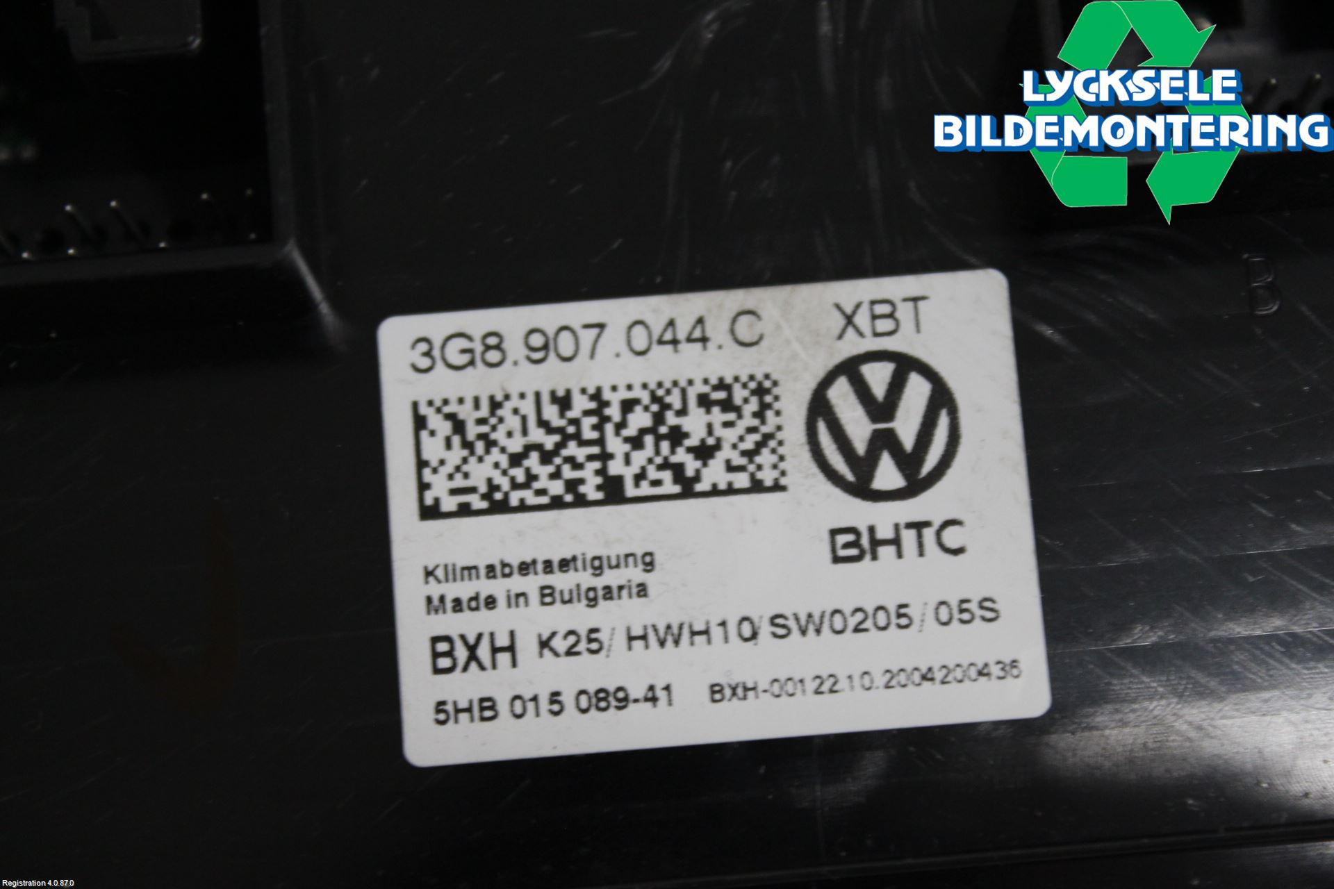Volkswagen VW PASSAT 20-24 Ac Styrenhet Ac Manöveren