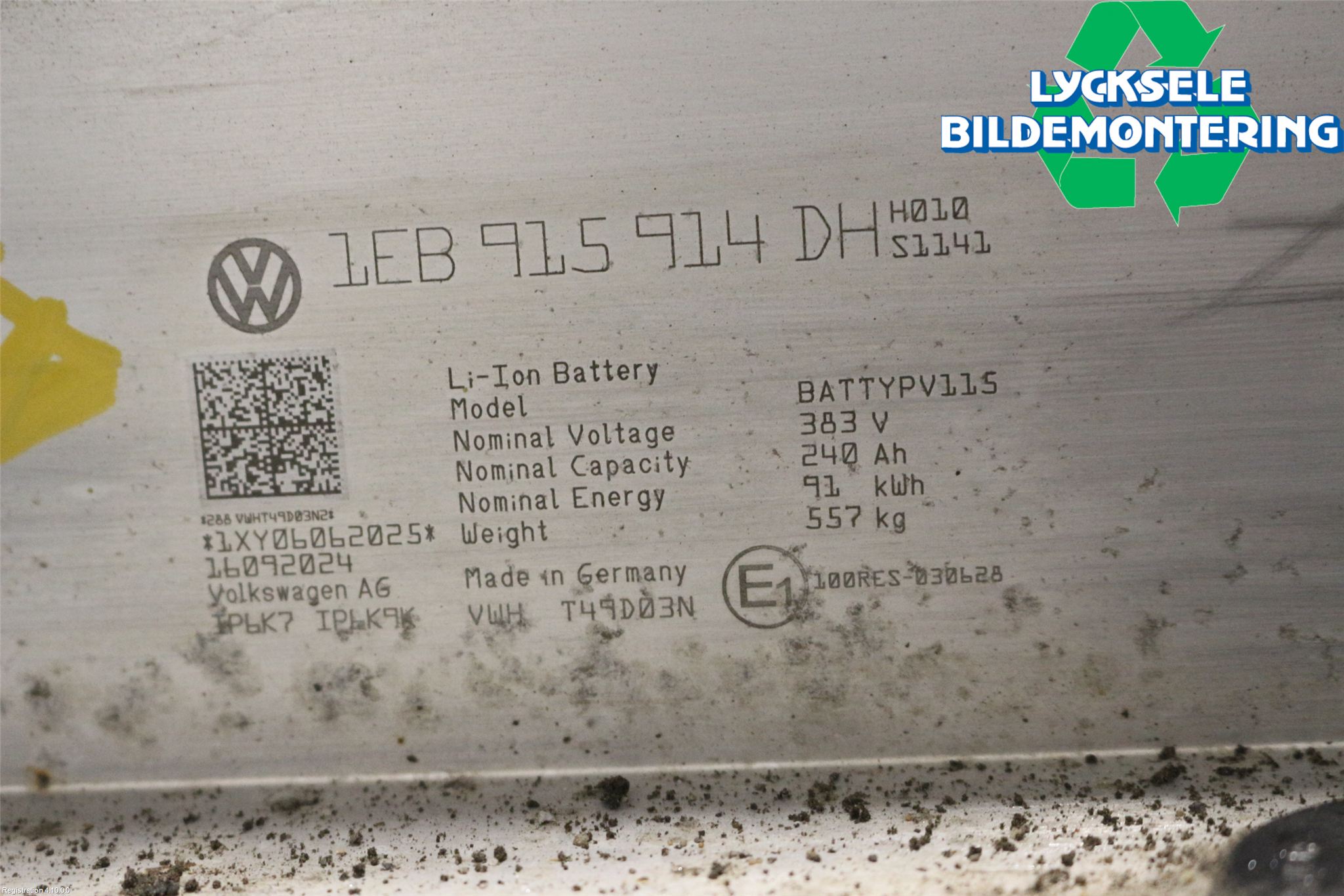 Volkswagen VW ID.7/TOURER 24- Batteri Högspänning