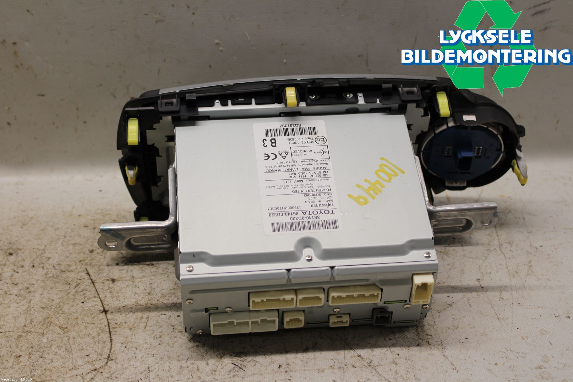 Toyota YARIS XP130 15-20 Cd Radio - Multimediapanel