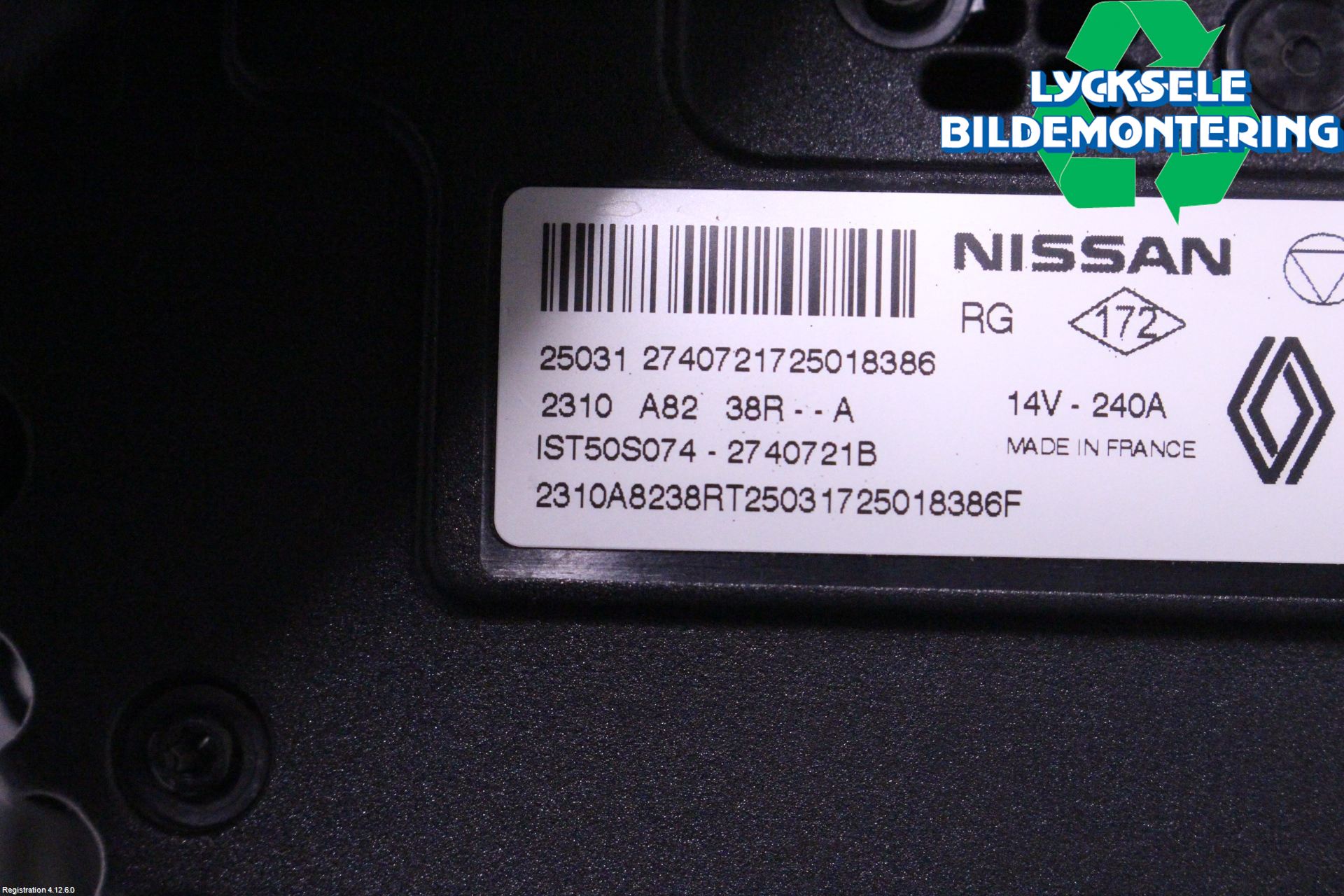 Nissan QASHQAI 21- Generator