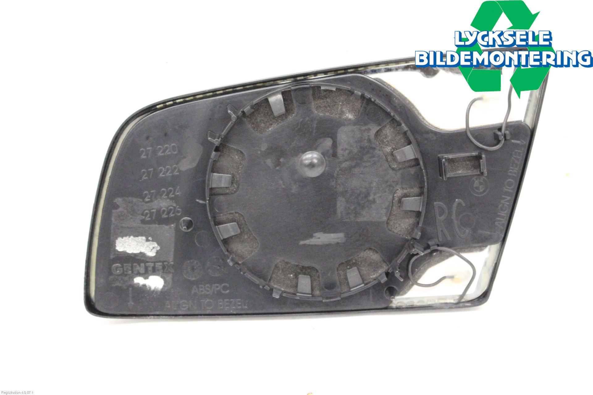 BMW 5 E60/61 Sed/Tou 02-10 Spegelglas Hö