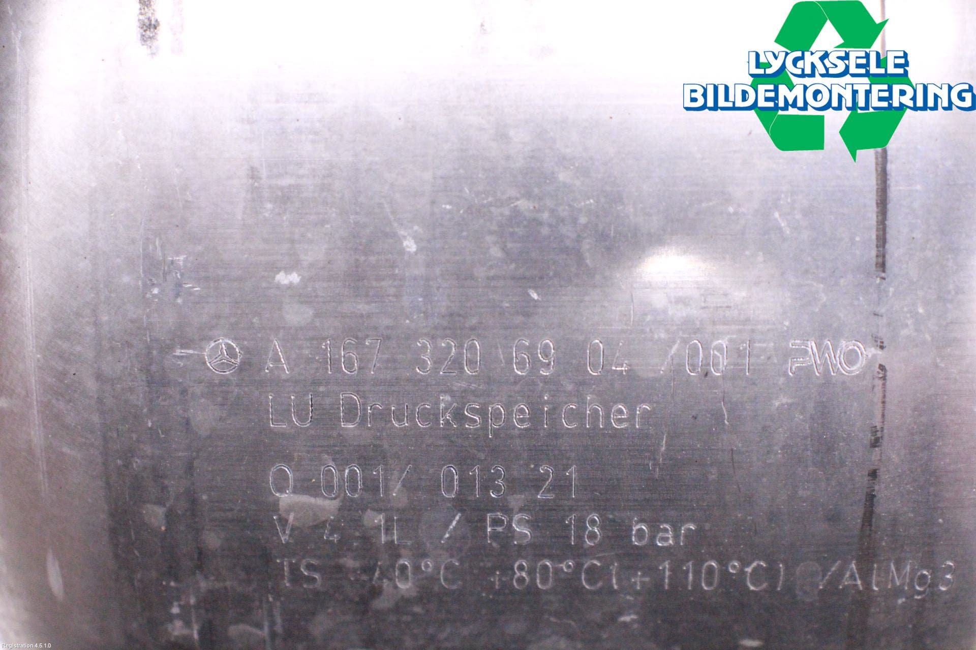 Mercedes-Benz MB GLE-KLASS (W167/V167/C167) 19- Nivå/Luftförändring Trycktank