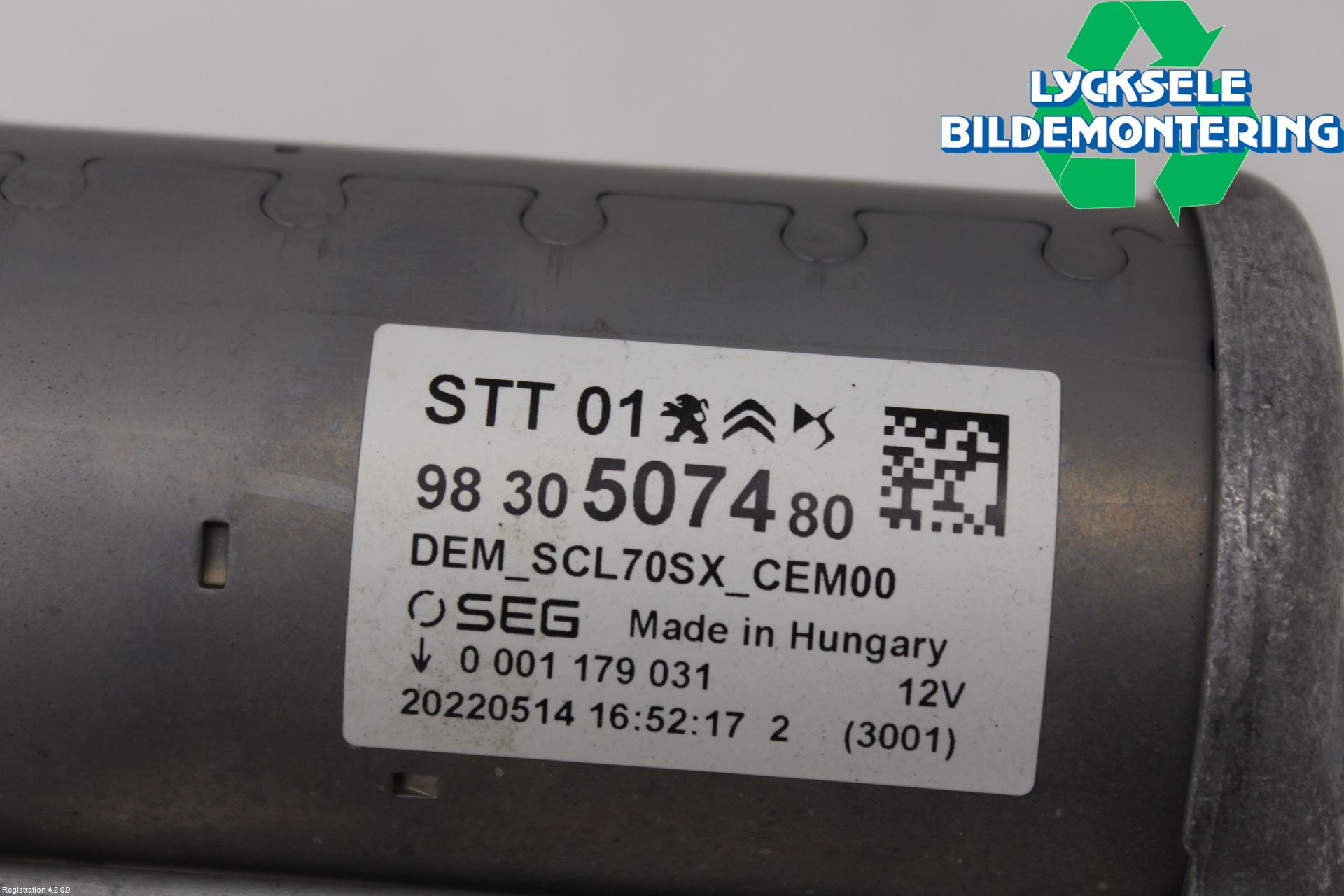 Citroen C5 AIRCROSS 19- Startmotor