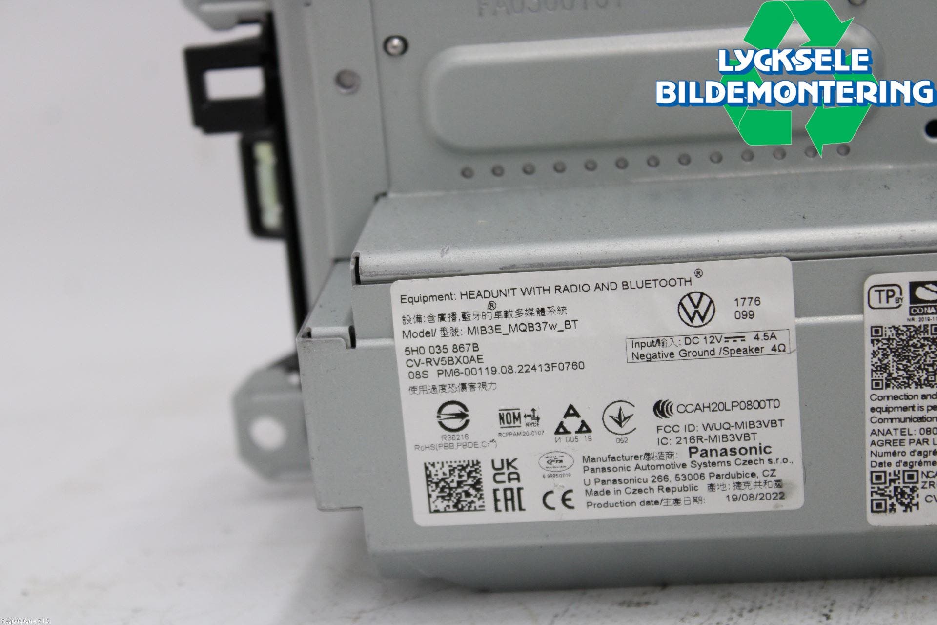 Volkswagen VW CADDY 21- Cd Radio - Multimediapanel