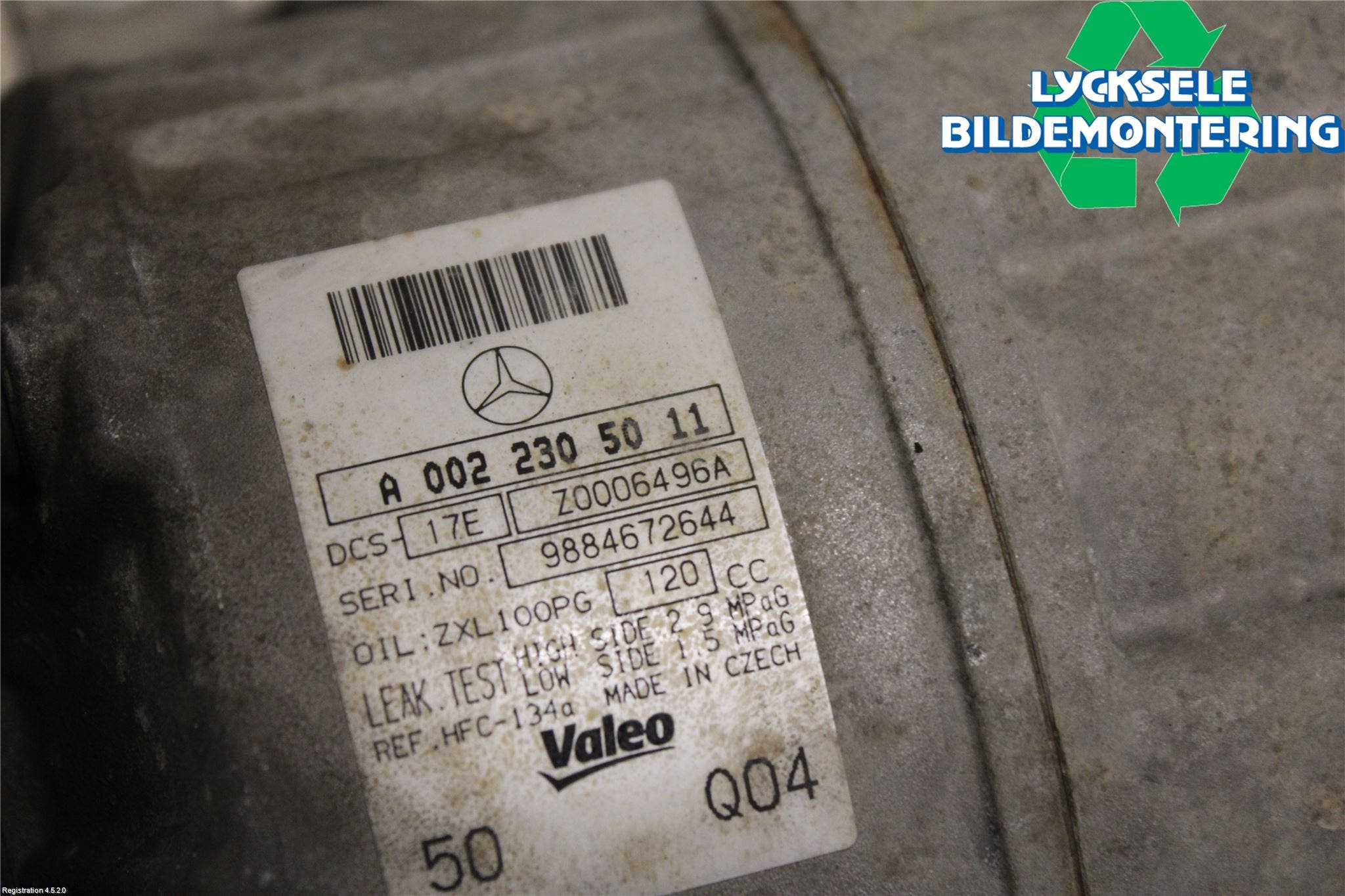 Mercedes-Benz MB GLK-KLASS (X204) 08-16 Ac Kompressor