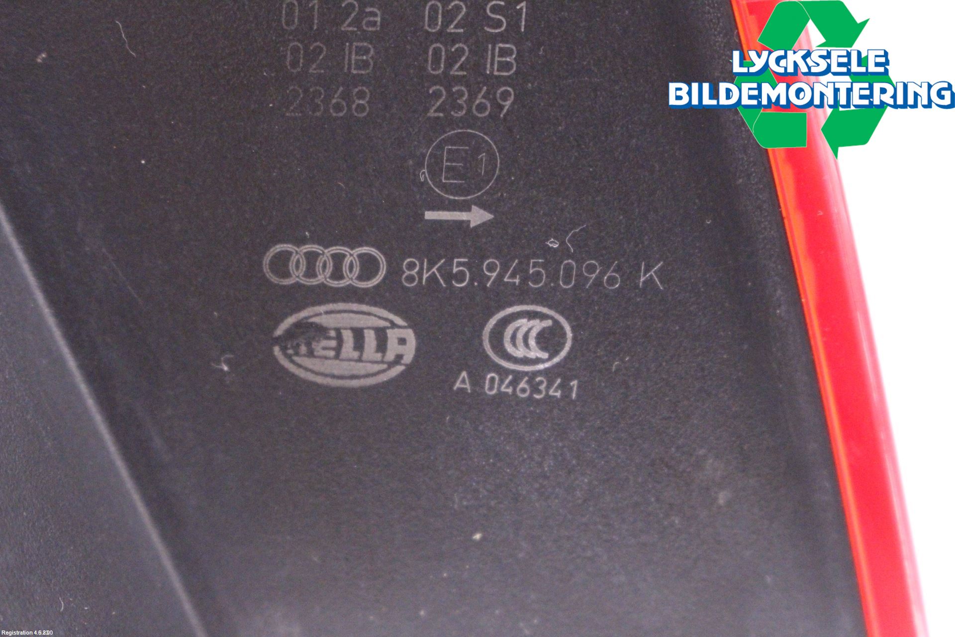 Audi A4/S4 08-11 Bakljus Höger